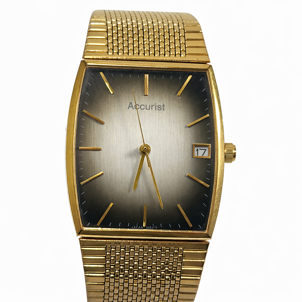 Accurist Tank-Style Tiger Eye Dial Quartz