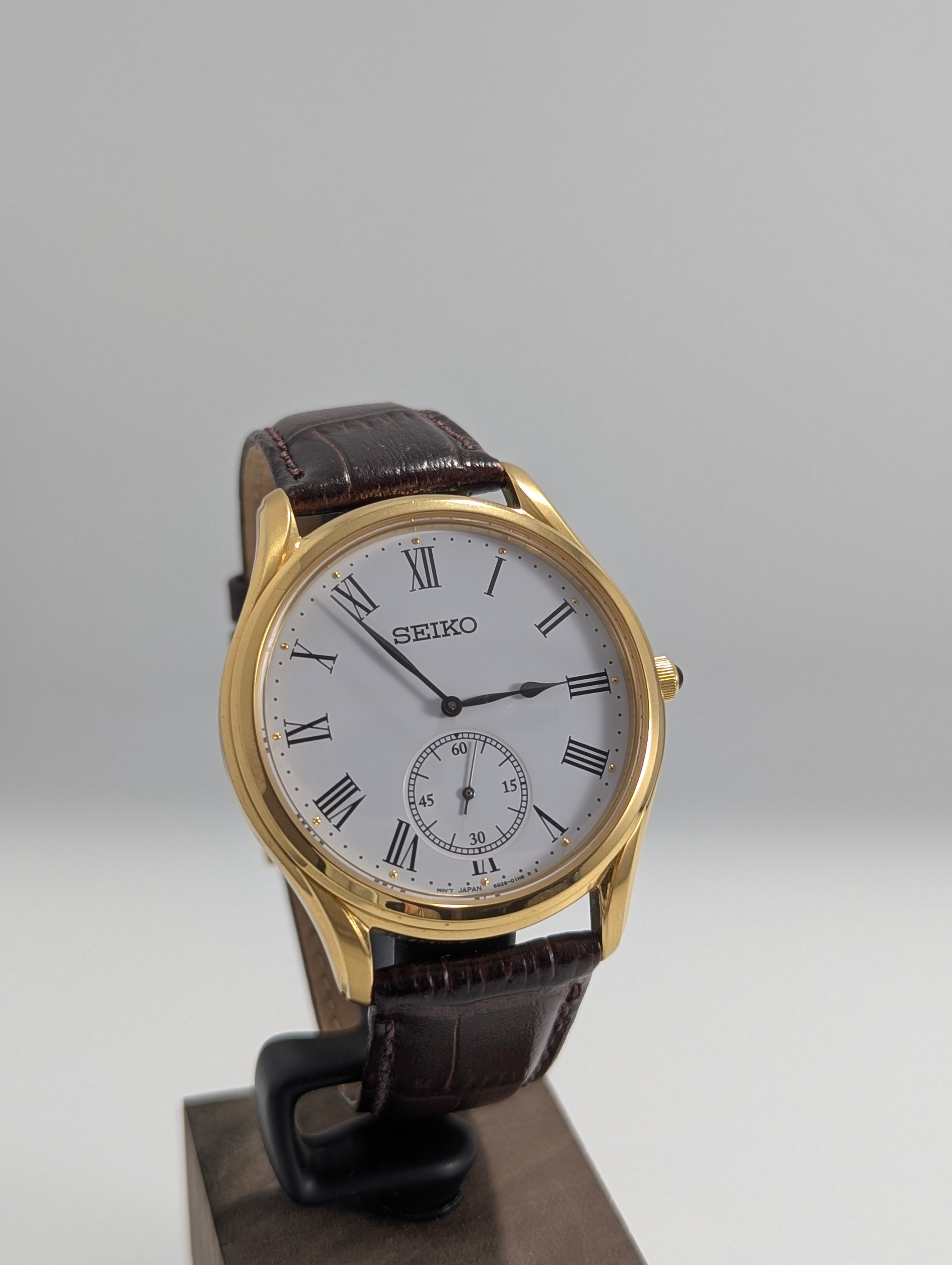 Seiko SRK050P1 Small Seconds Gold Dress Watch