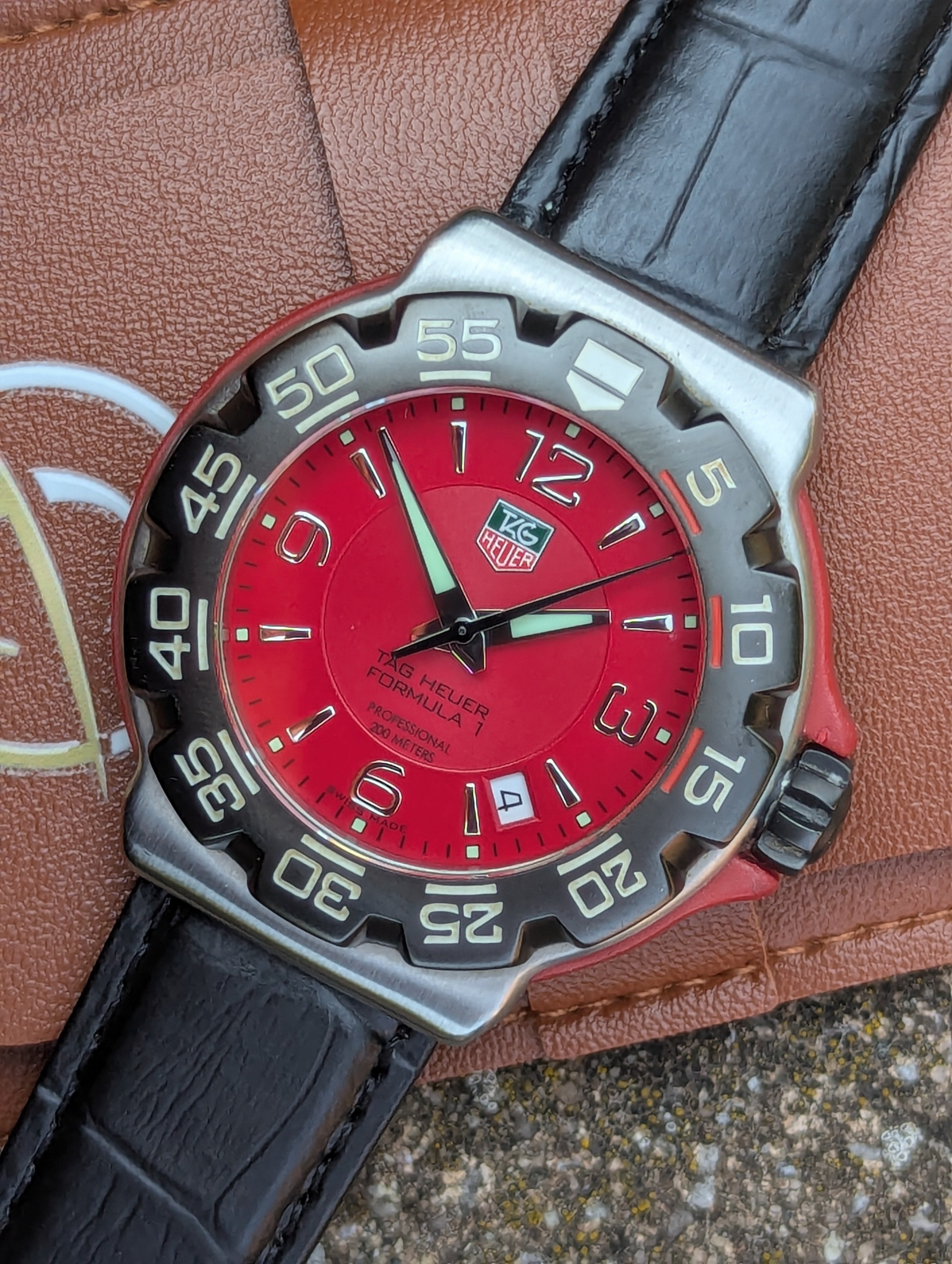 TAG Heuer Formula 1 WAC1113-0 Red Dial Quartz Watch