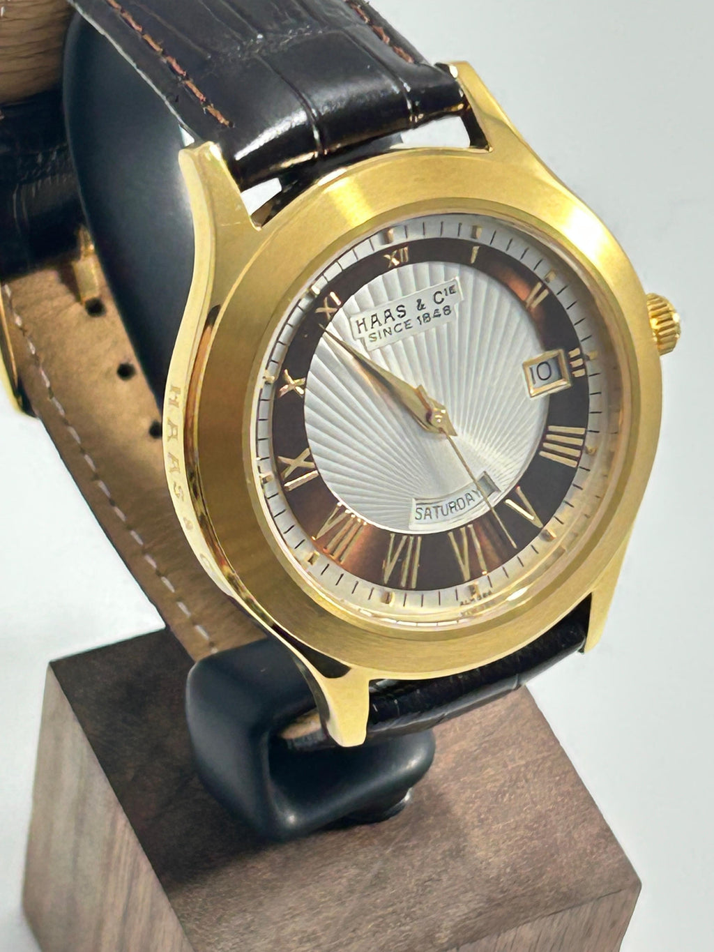 Haas & Cie Roman Numeral Day-Date Watch