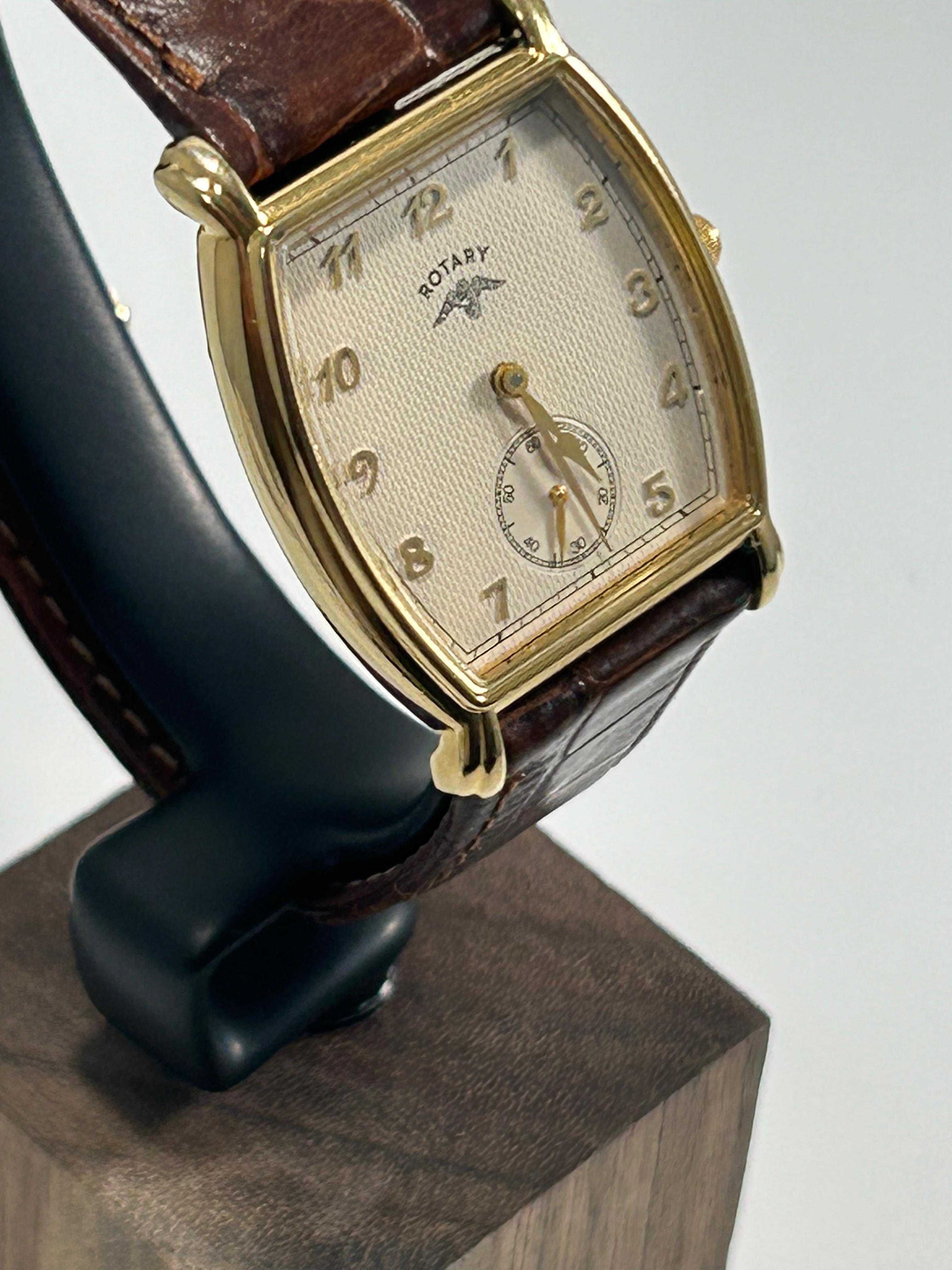 Rotary Small Seconds GS0706/22 - Champagne Textured Dial, Gold Tone, Anniversary Edition, Tonneau Case, Boxed