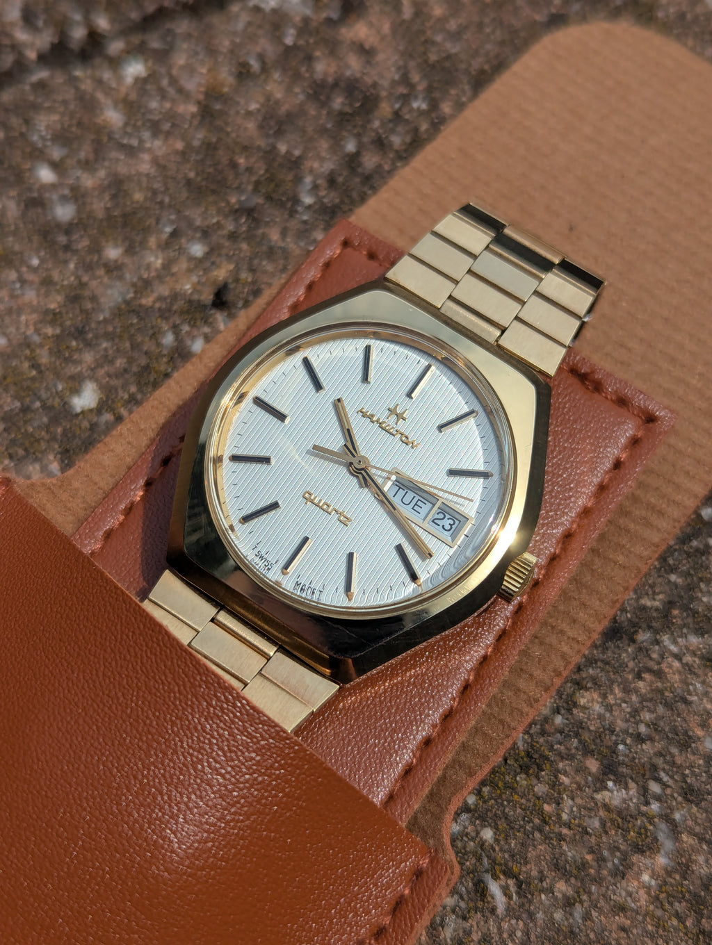 1970's Hamilton Gold-Tone Dress Watch
