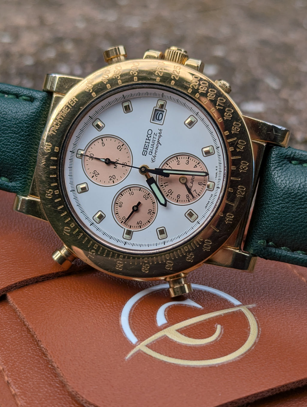 Seiko Gold-Tone Chronograph
