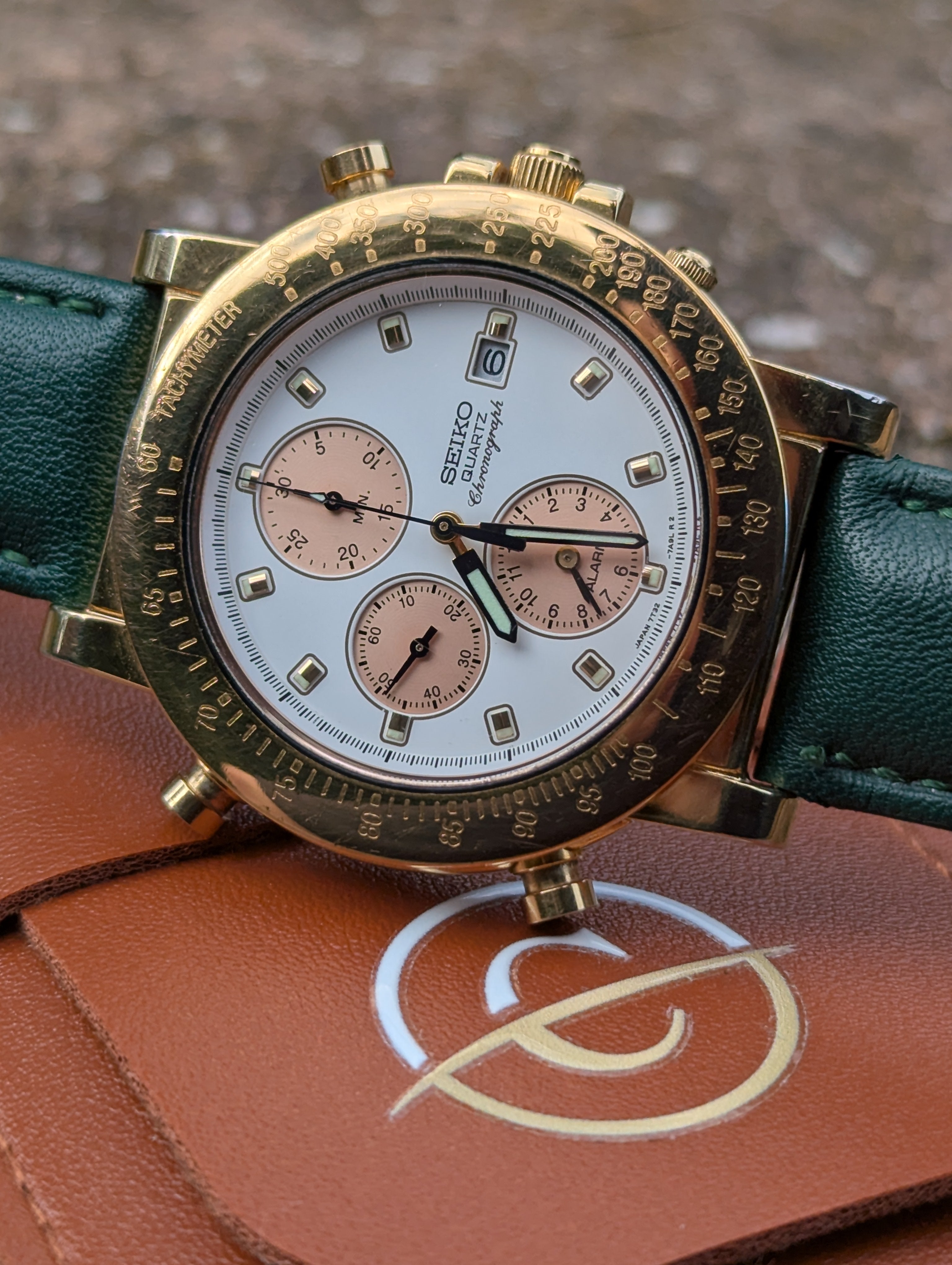 Seiko Gold-Tone Chronograph