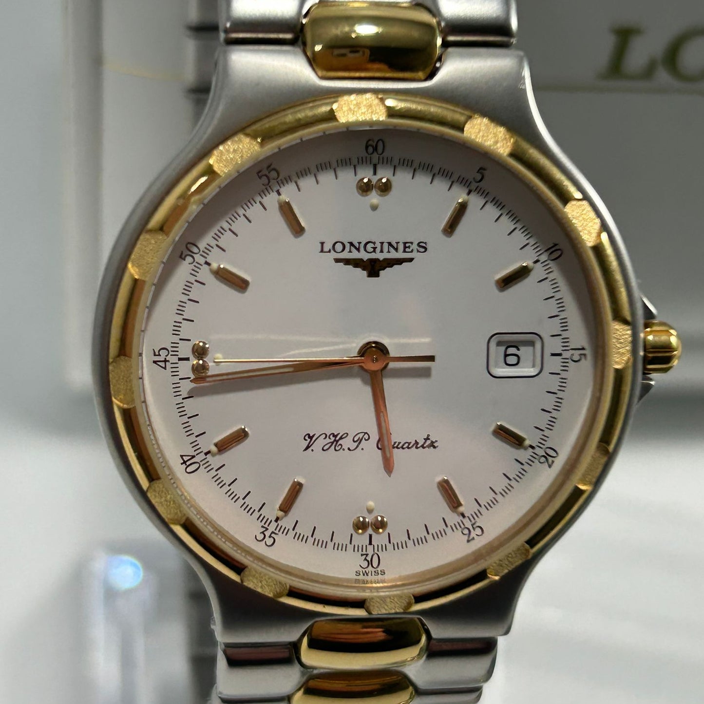 1995 Longines Conquest V.H.P Quartz Two-Tone Men’s Watch with Box & Papers