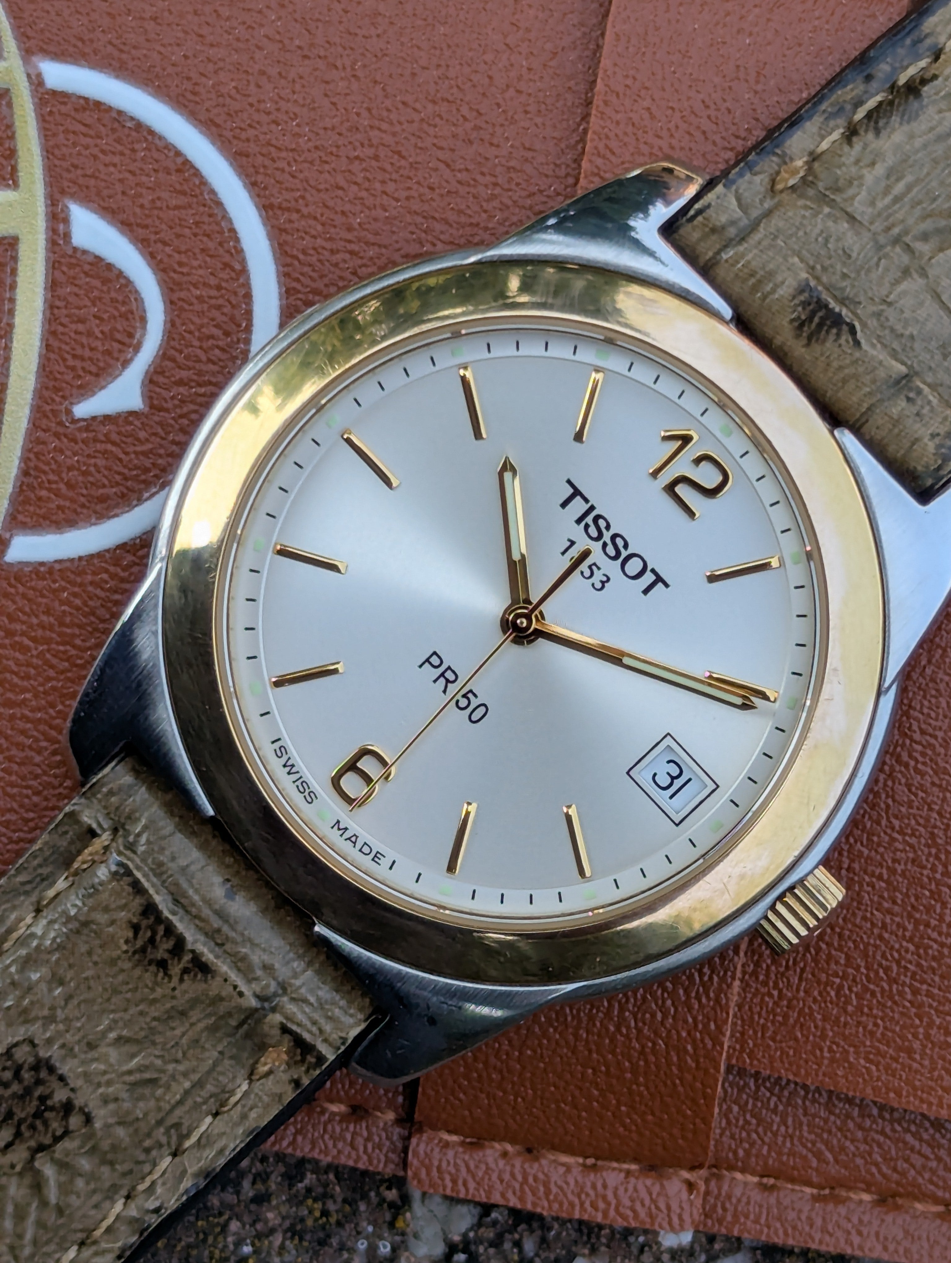 Tissot PR50 Two-Tone Vintage Dress Watch (Early 2000s)