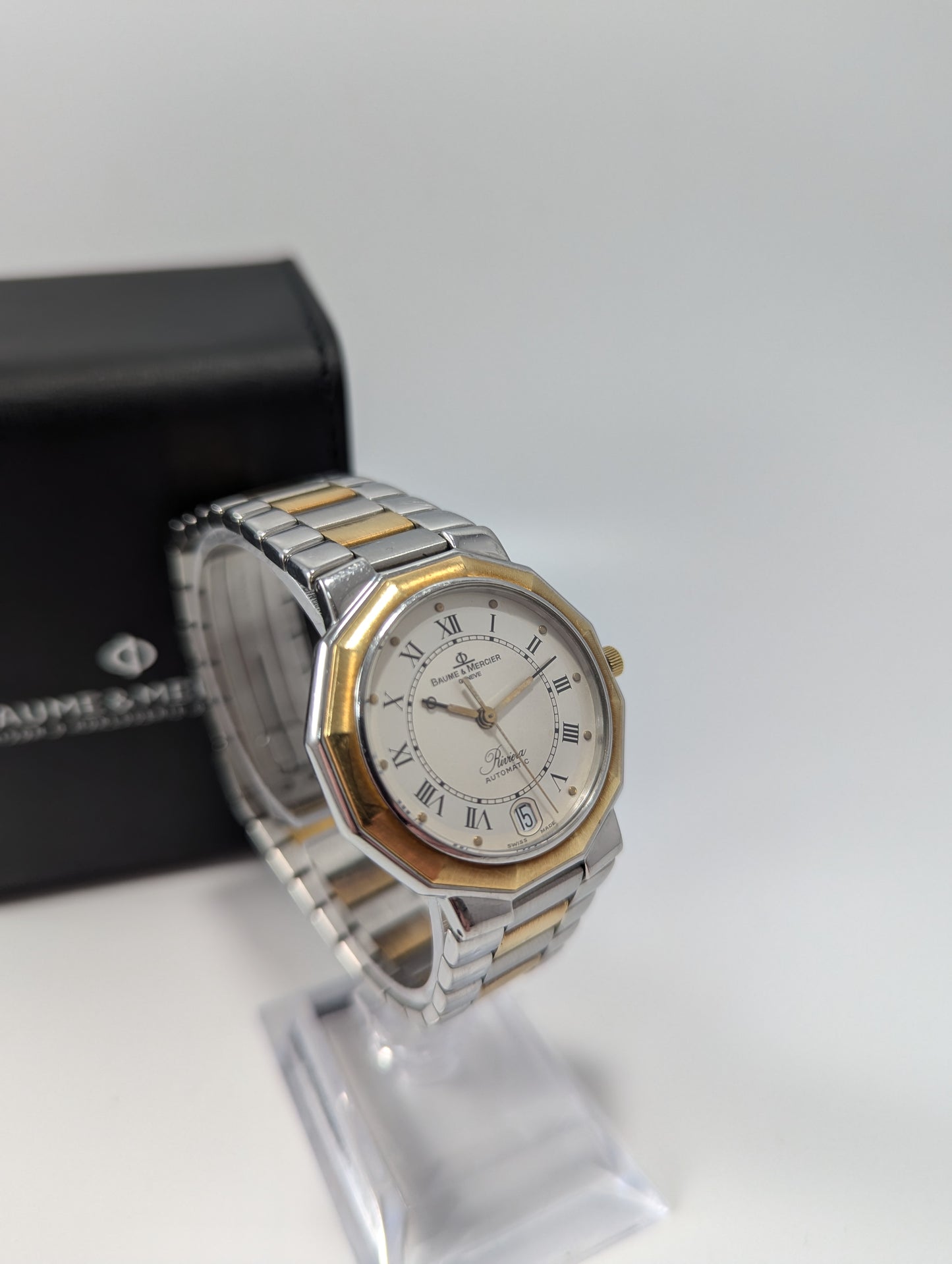 Baume & Mercier Riviera 18K Gold Automatic Watch