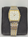 Cyma Le Locle White Textured Dial Dress Watch Quartz