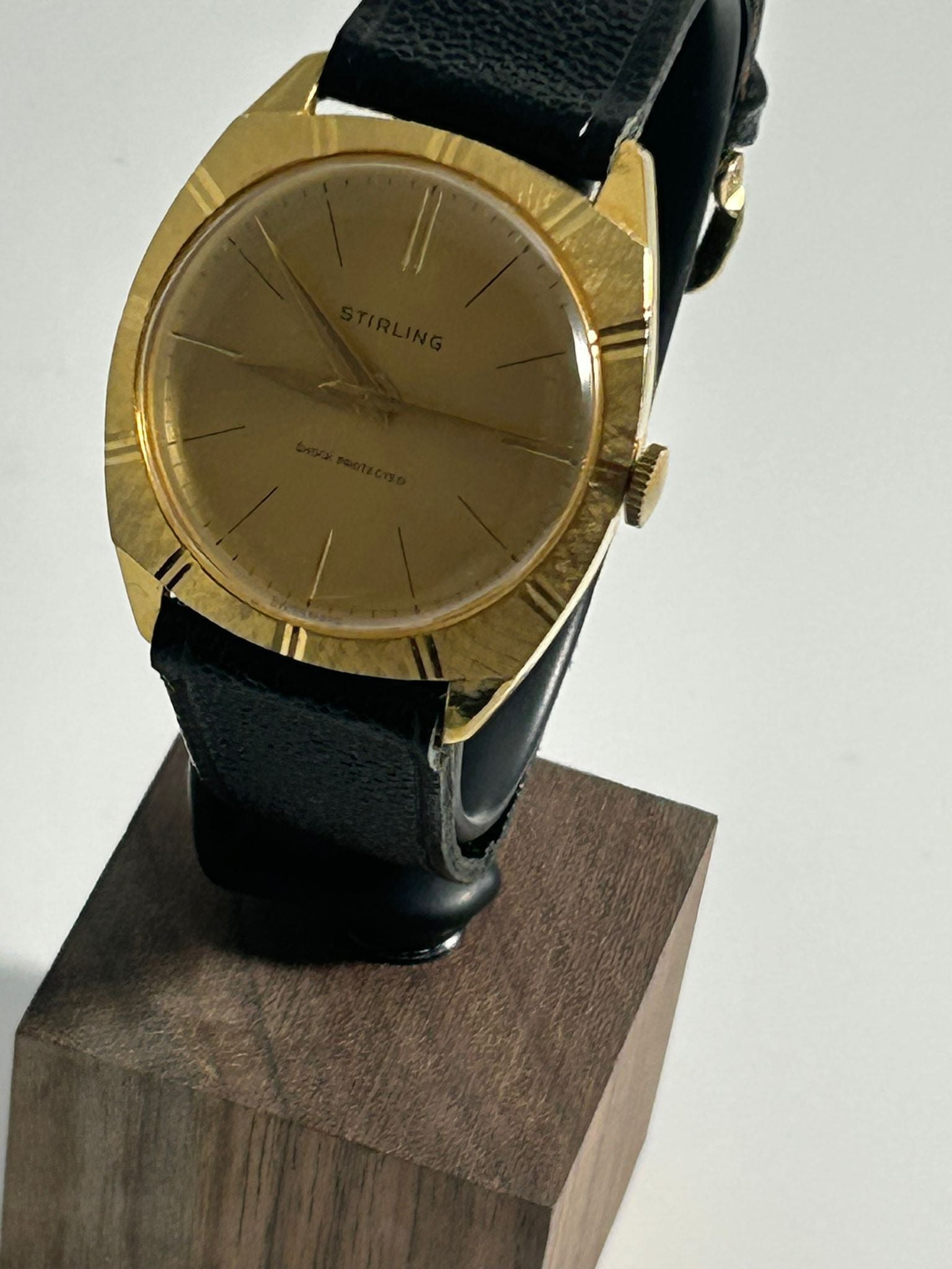 1960s Stirling Dress Watch - Gold Plated, Mechanical, Vintage, Rare, Classic