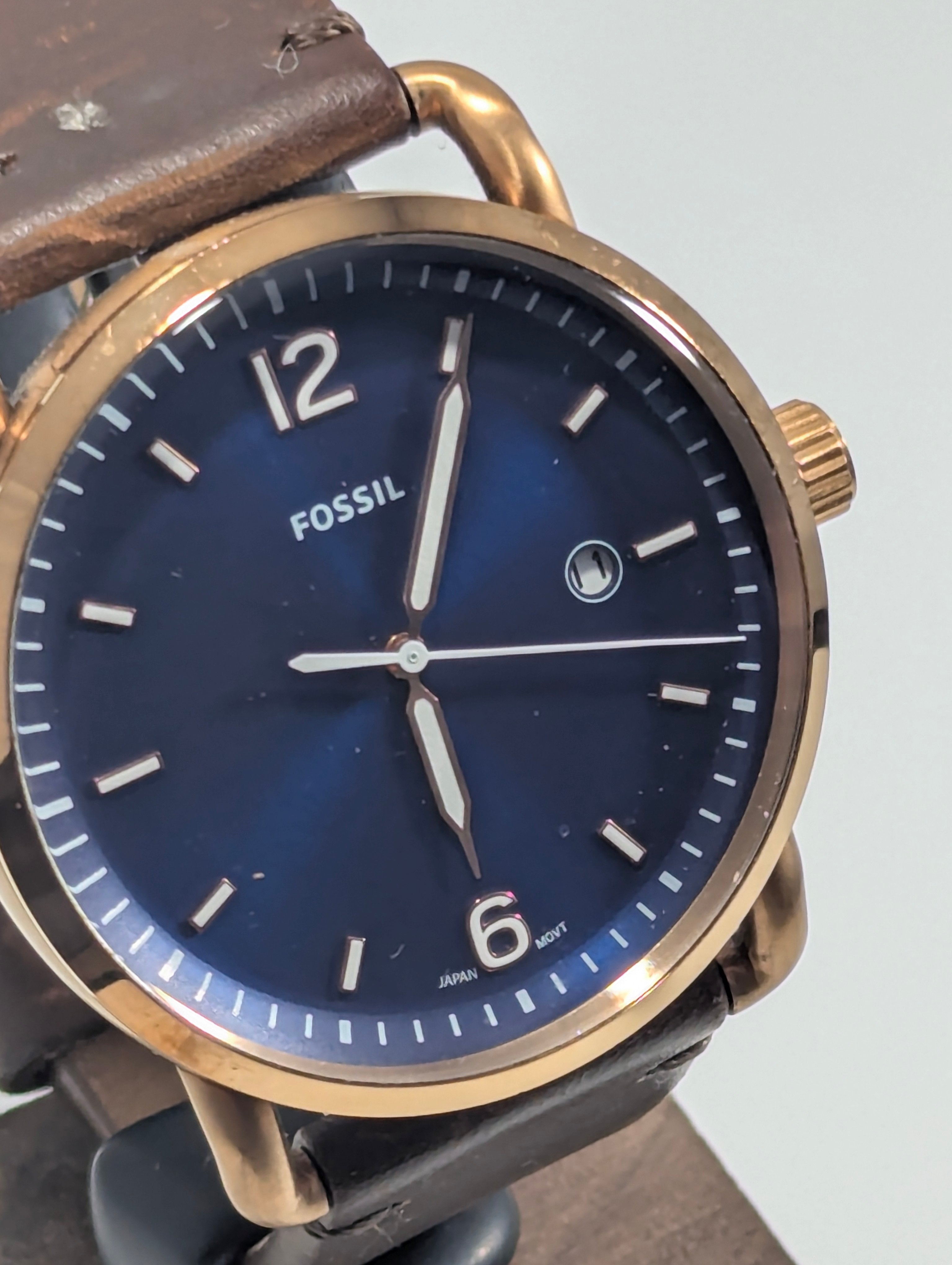 Fossil Commuter Blue Dial Watch