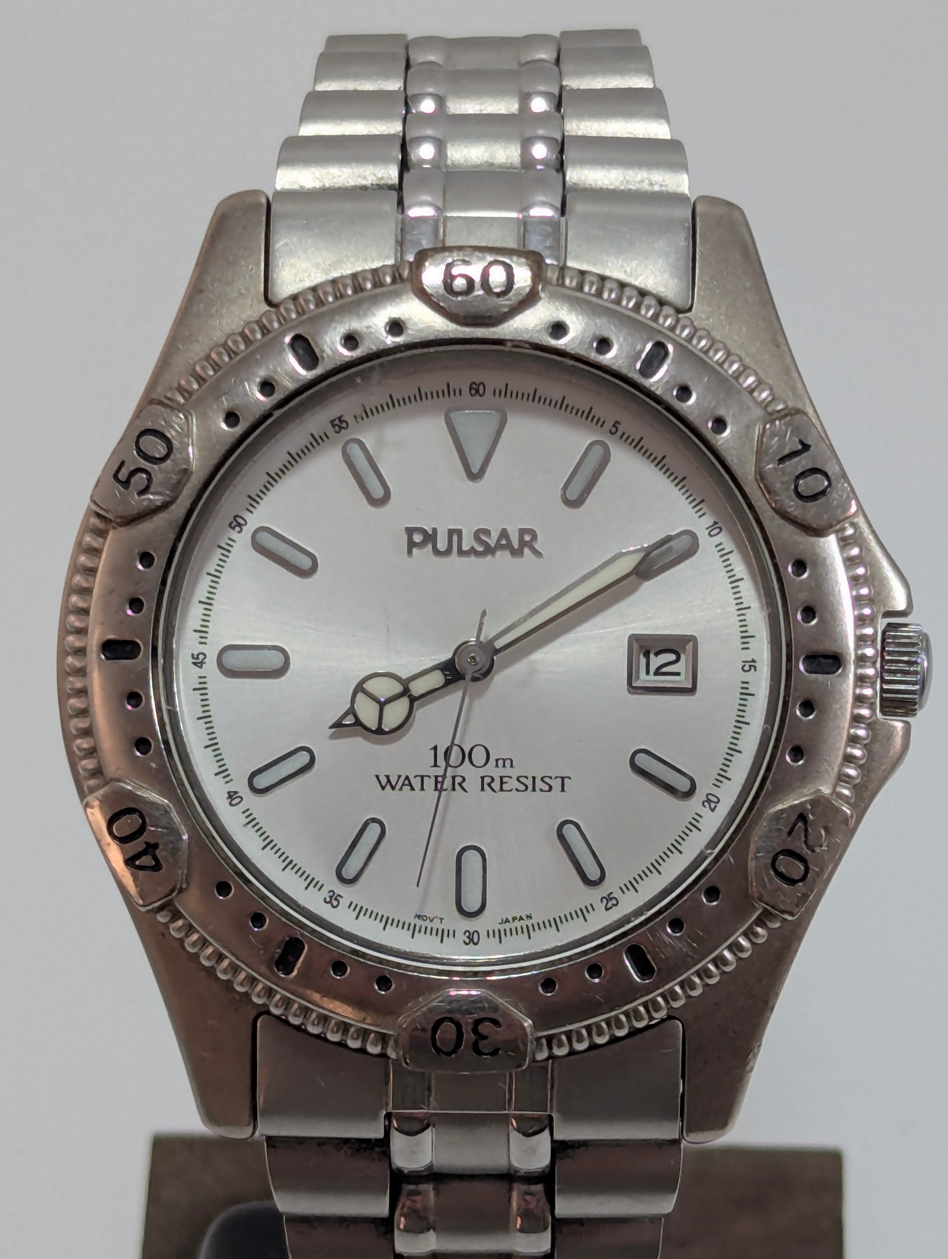 Pulsar Stainless Steel Diver-Style Watch