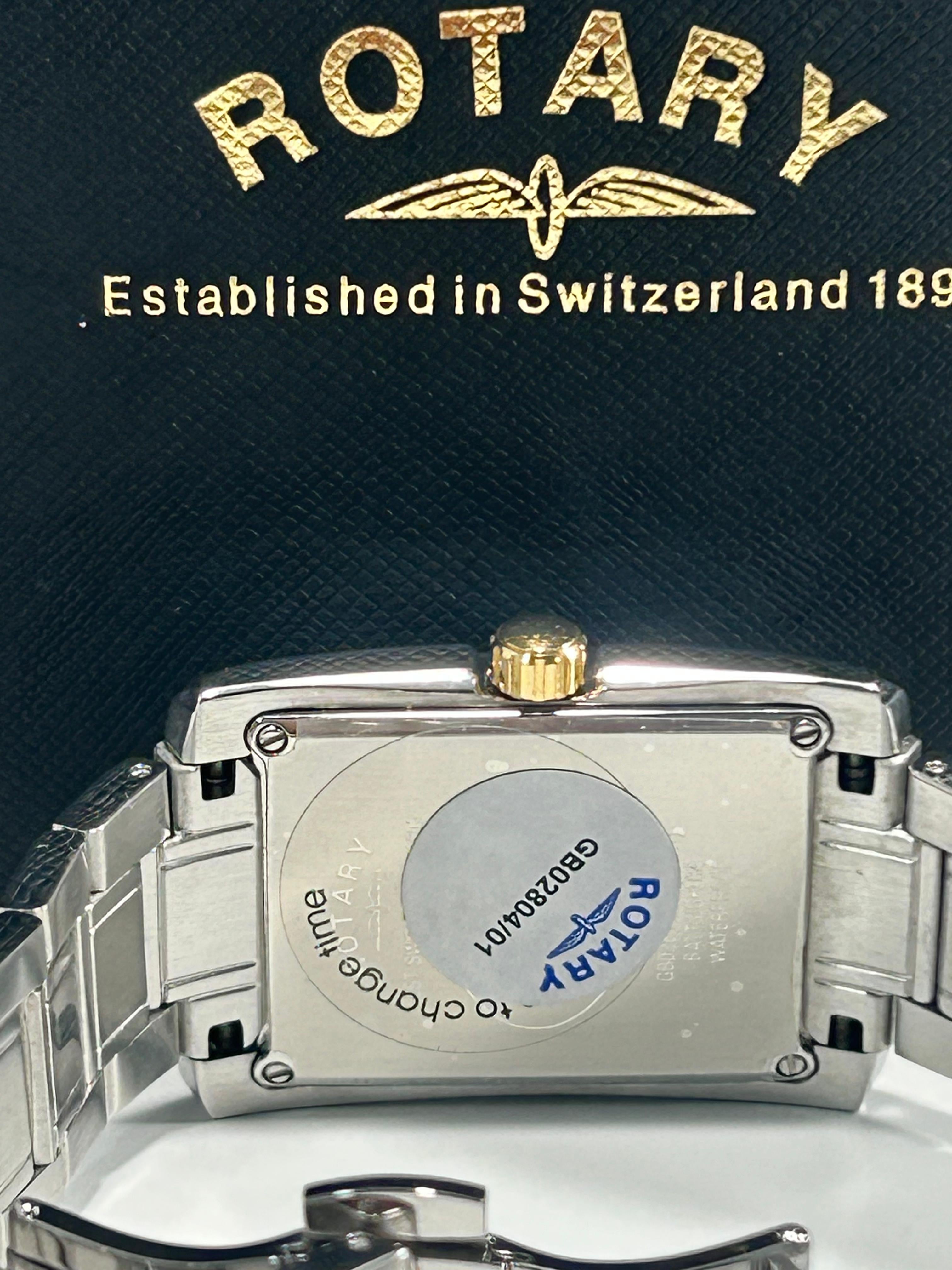 Rotary GB02804 Two-Tone Tank Watch