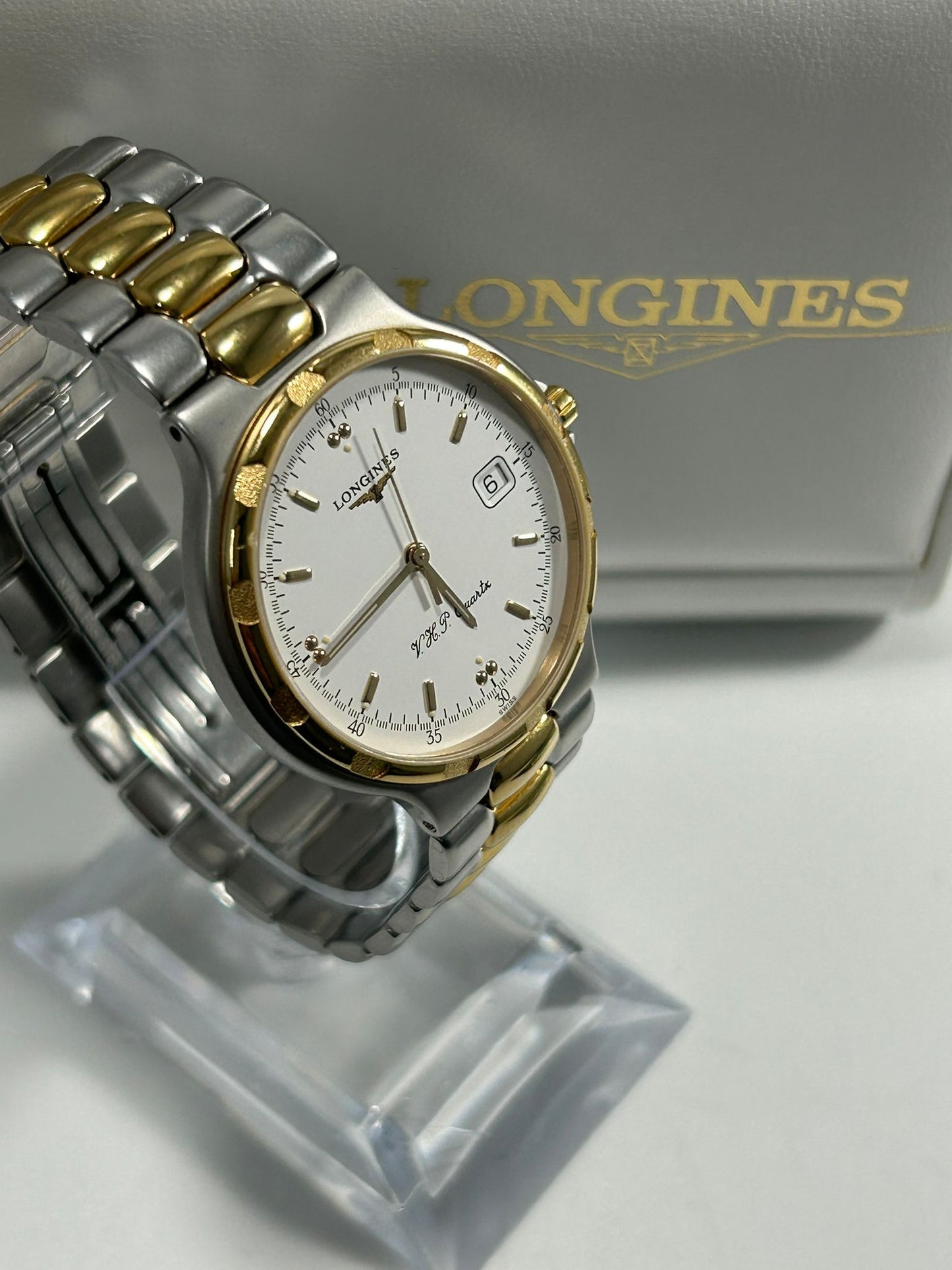 1995 Longines Conquest V.H.P Quartz Two-Tone Men’s Watch with Box & Papers