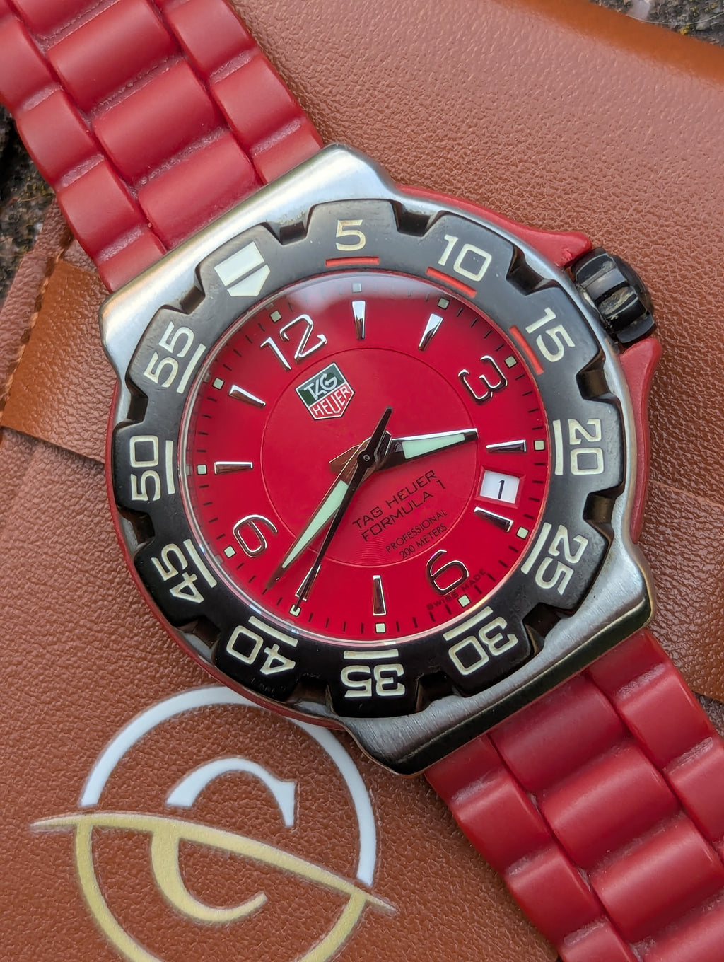 TAG Heuer Formula 1 WAC1113-0 Red Dial Quartz Watch