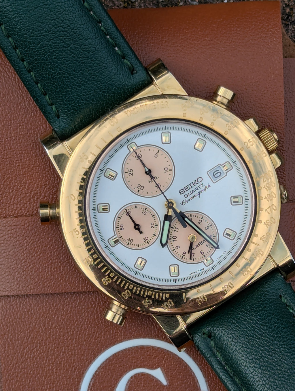 Seiko Gold-Tone Chronograph