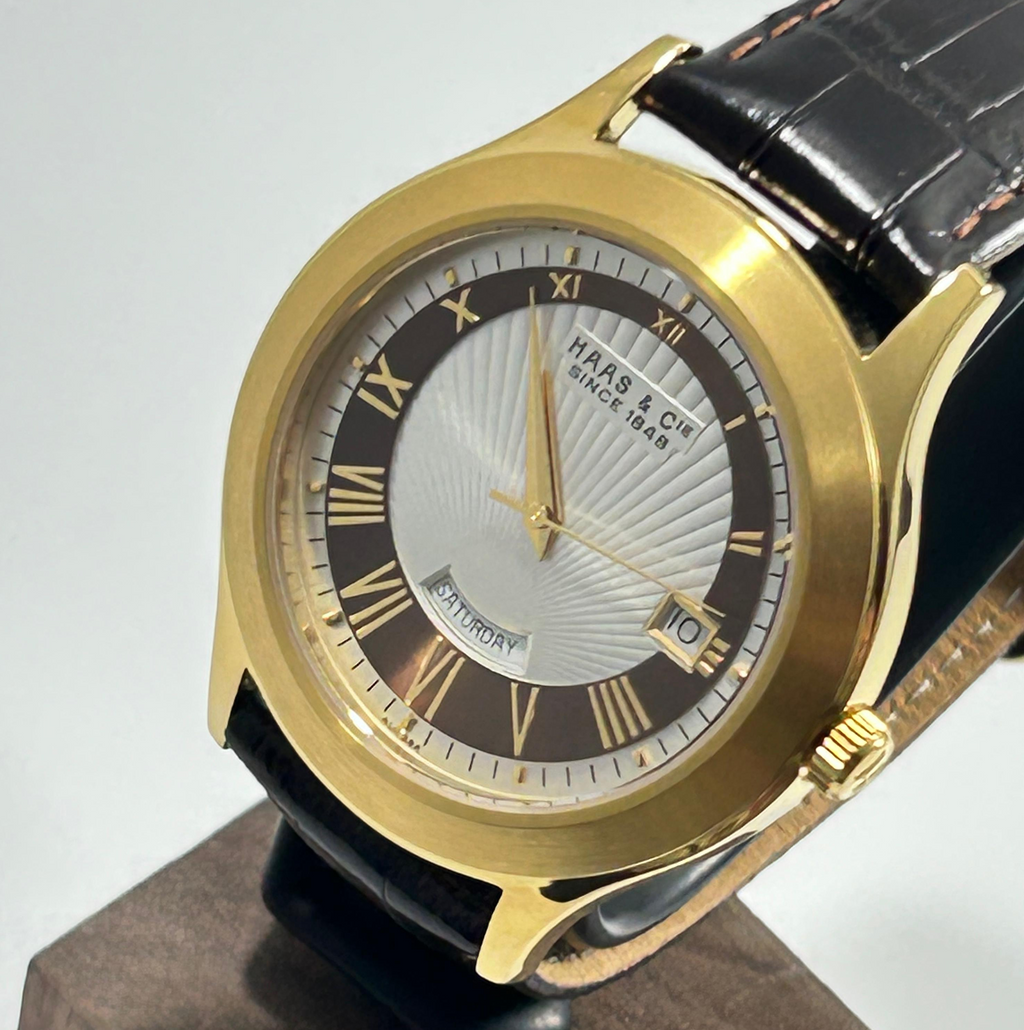 Haas & Cie Roman Numeral Day-Date Watch