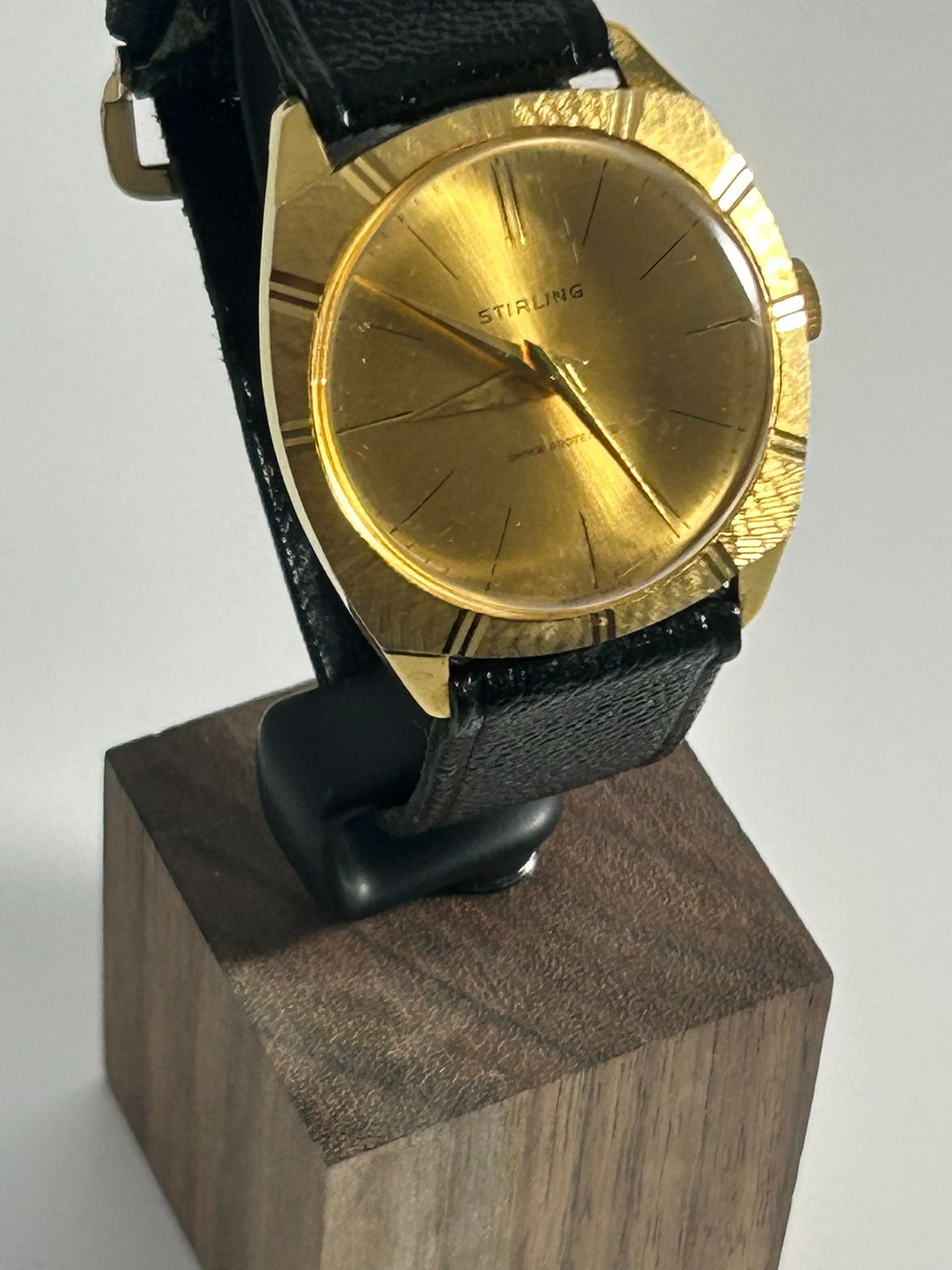 1960s Stirling Dress Watch - Gold Plated, Mechanical, Vintage, Rare, Classic