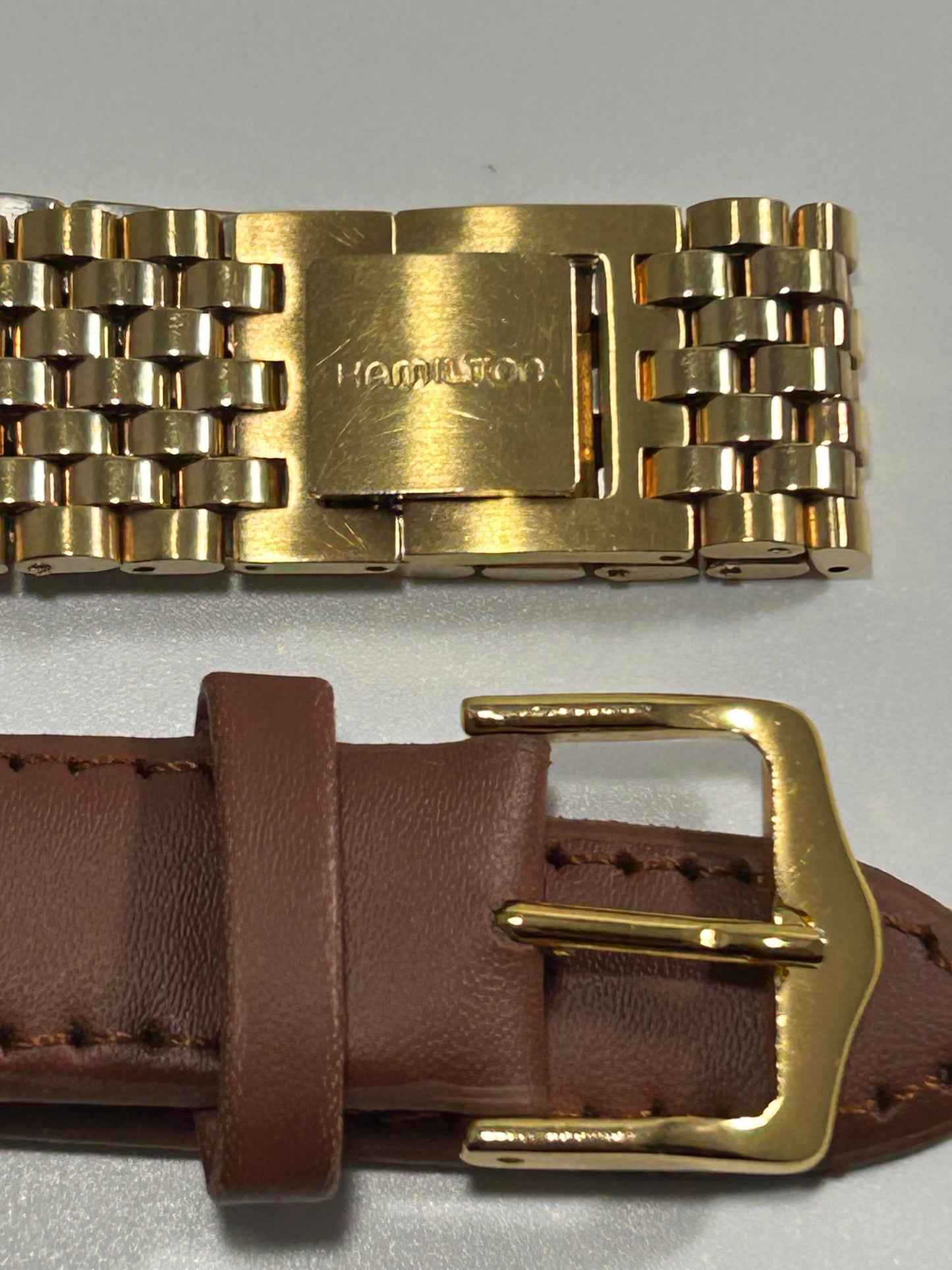 1970s Hamilton Small Seconds Dress Watch - Gold Tone, Vintage, 34mm, Art Deco Re-Issue, Quartz