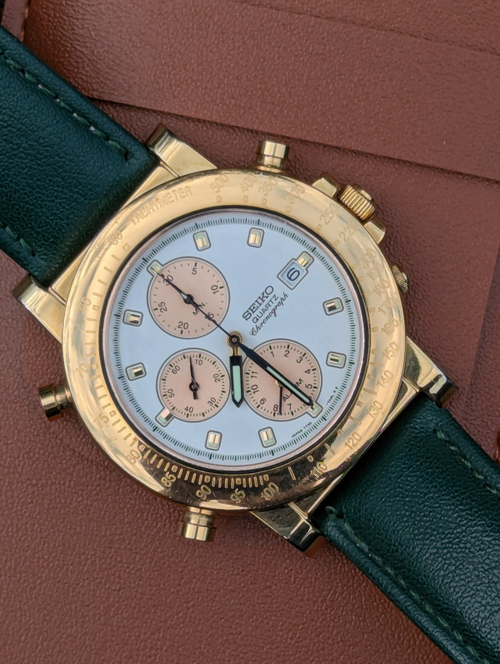 Seiko Gold-Tone Chronograph