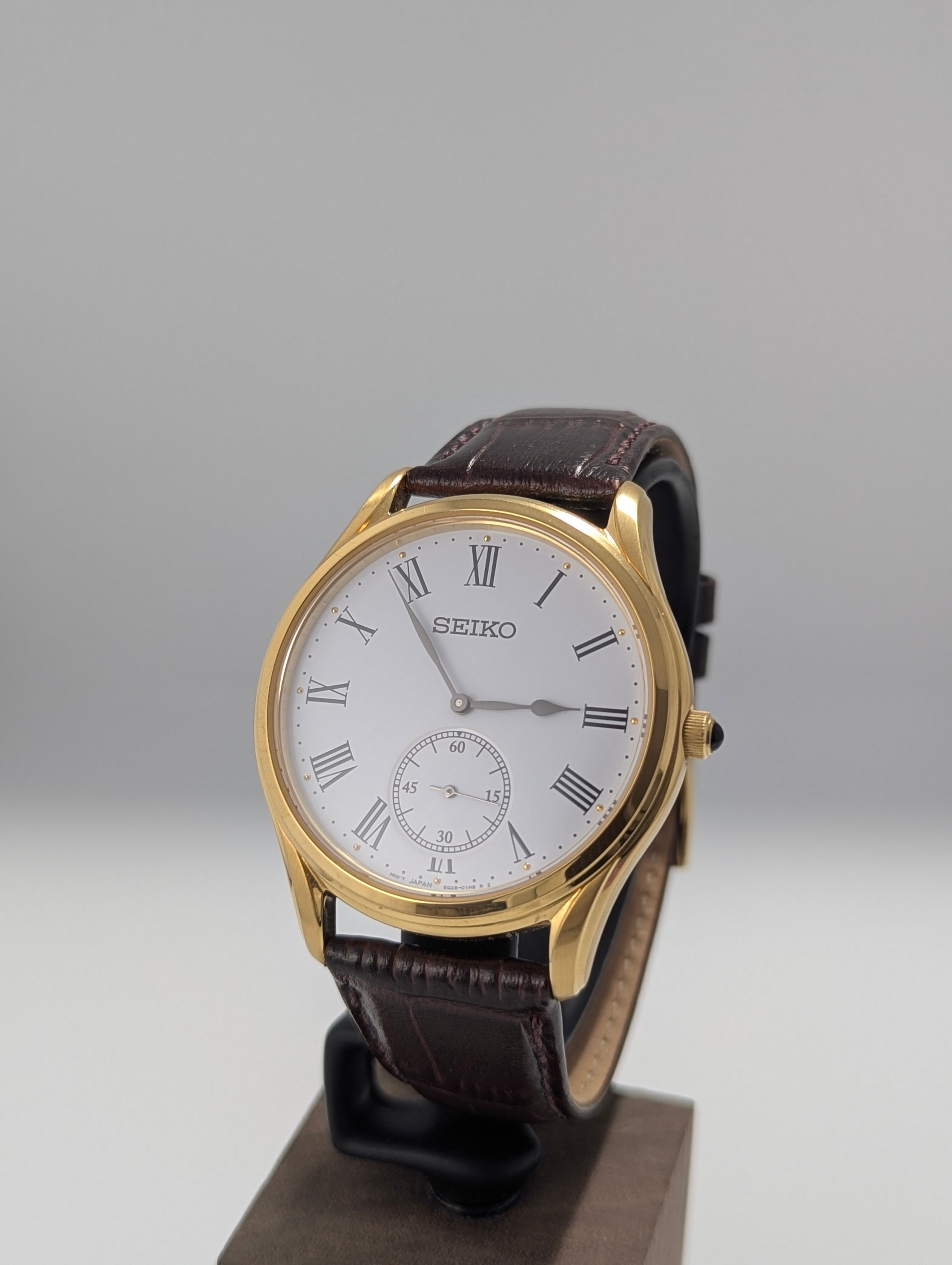 Seiko SRK050P1 Small Seconds Gold Dress Watch