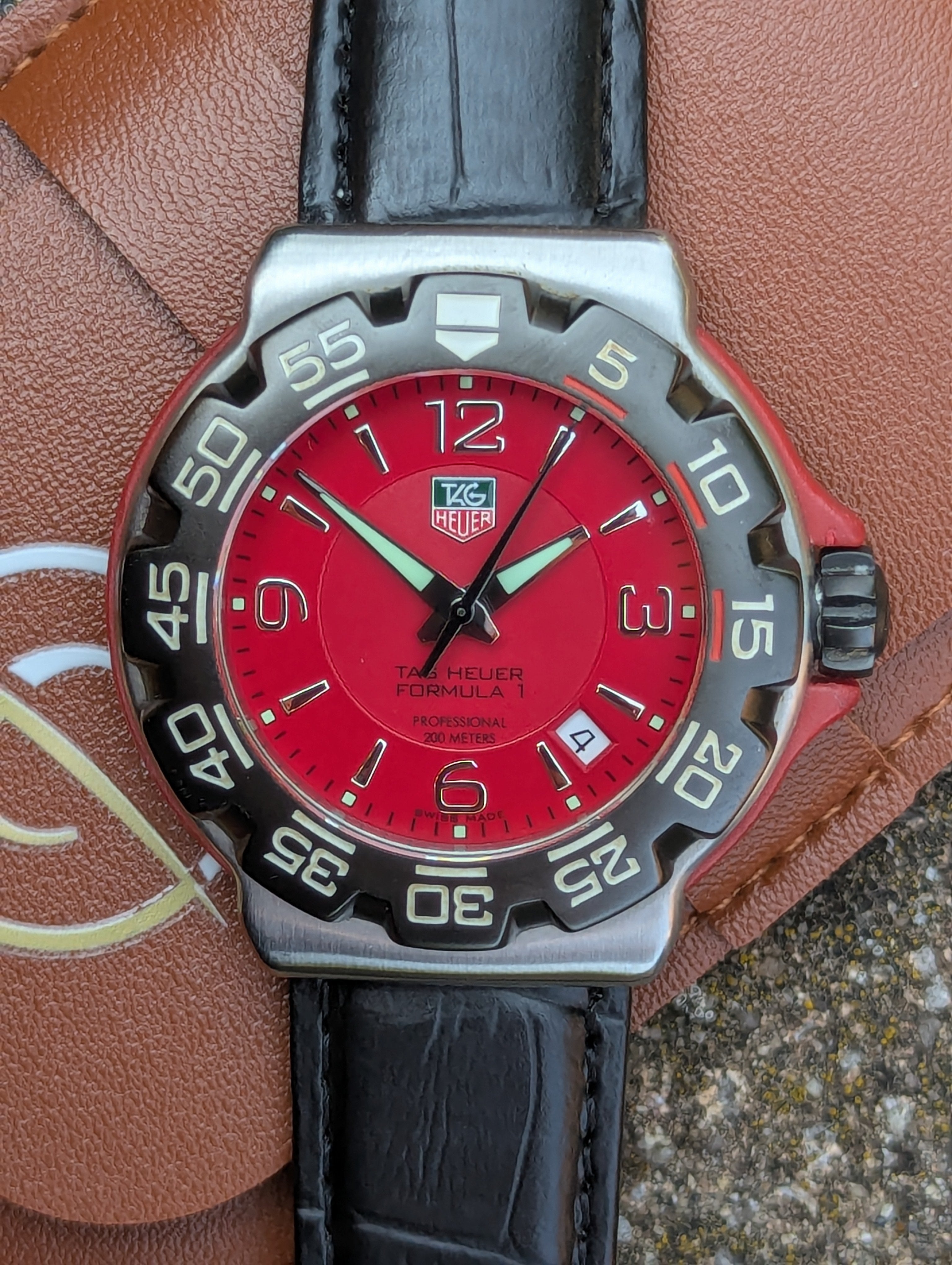 TAG Heuer Formula 1 WAC1113-0 Red Dial Quartz Watch