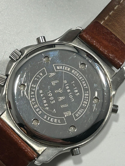 1993 Yema Mission Altair Spationaute Vintage Quartz Chronograph – White Dial, French Space-Era Design