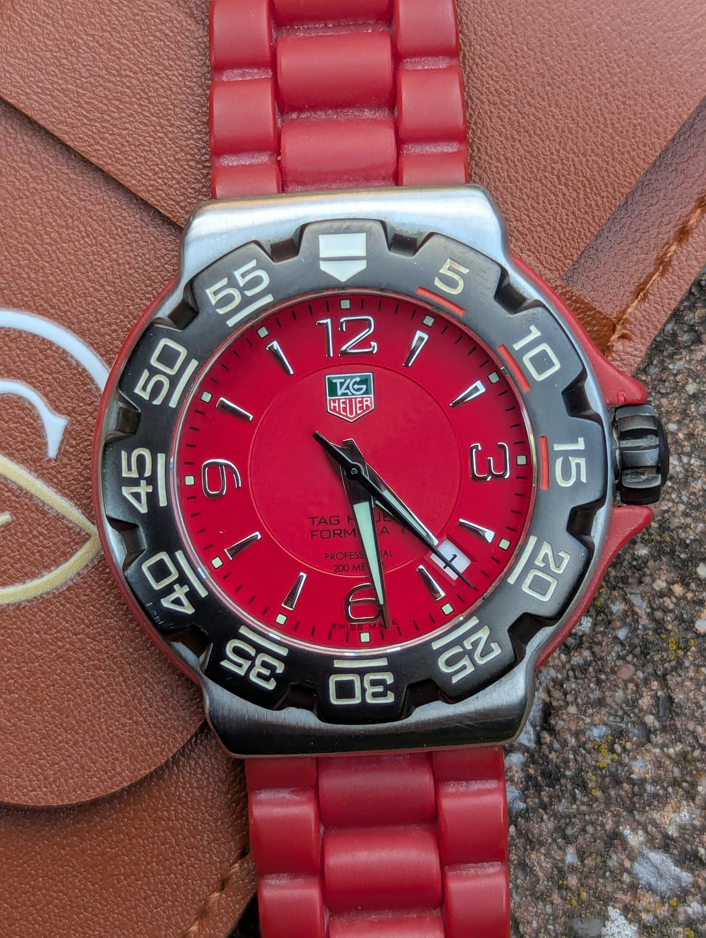 TAG Heuer Formula 1 WAC1113-0 Red Dial Quartz Watch