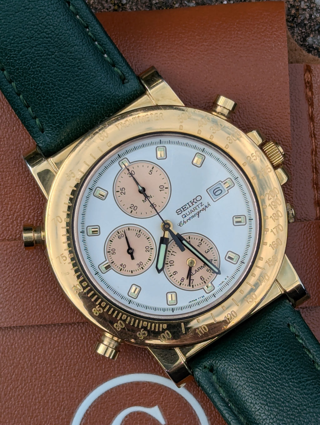 Seiko Gold-Tone Chronograph