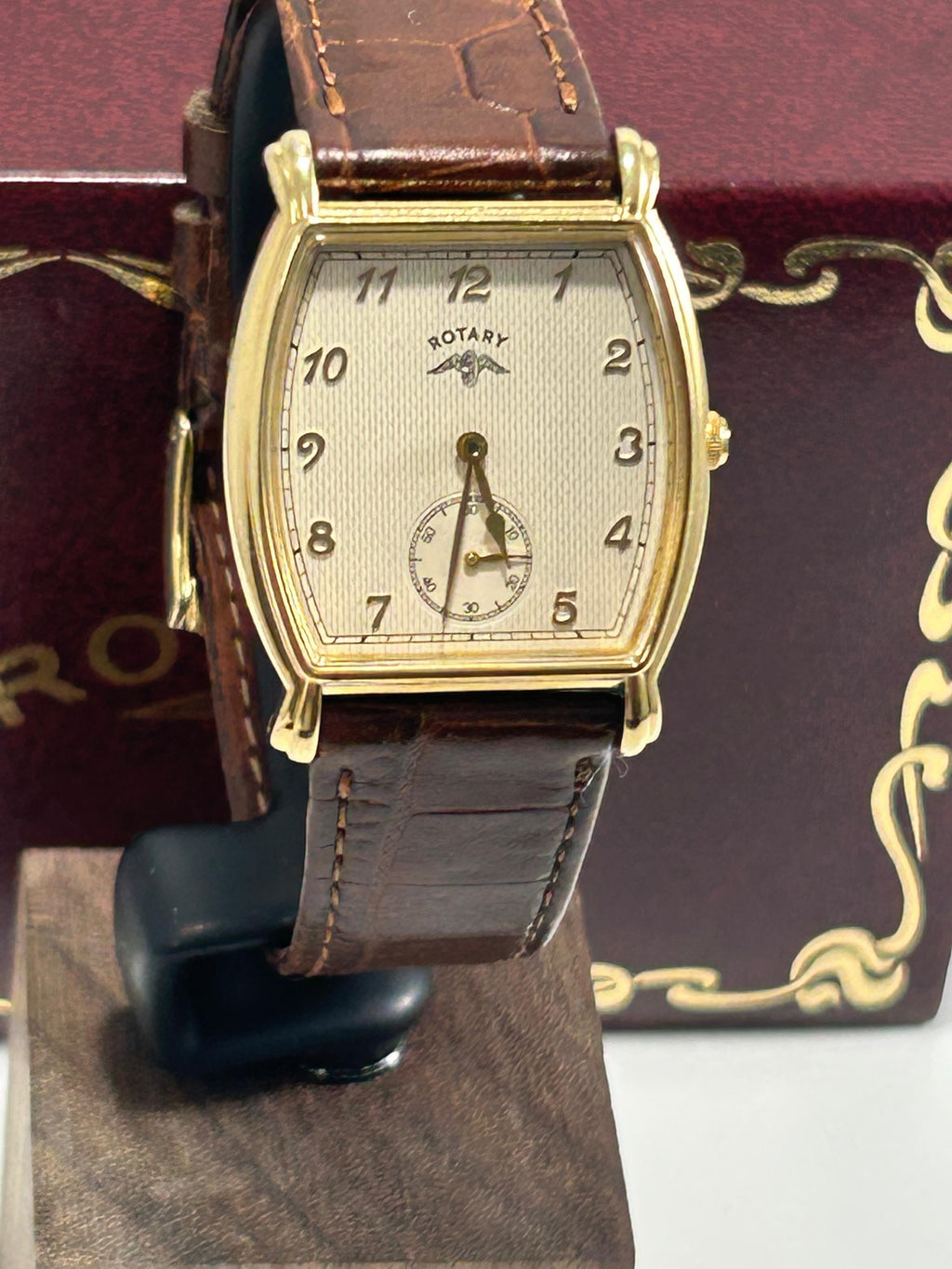 Rotary Small Seconds GS0706/22 - Champagne Textured Dial, Gold Tone, Anniversary Edition, Tonneau Case, Boxed