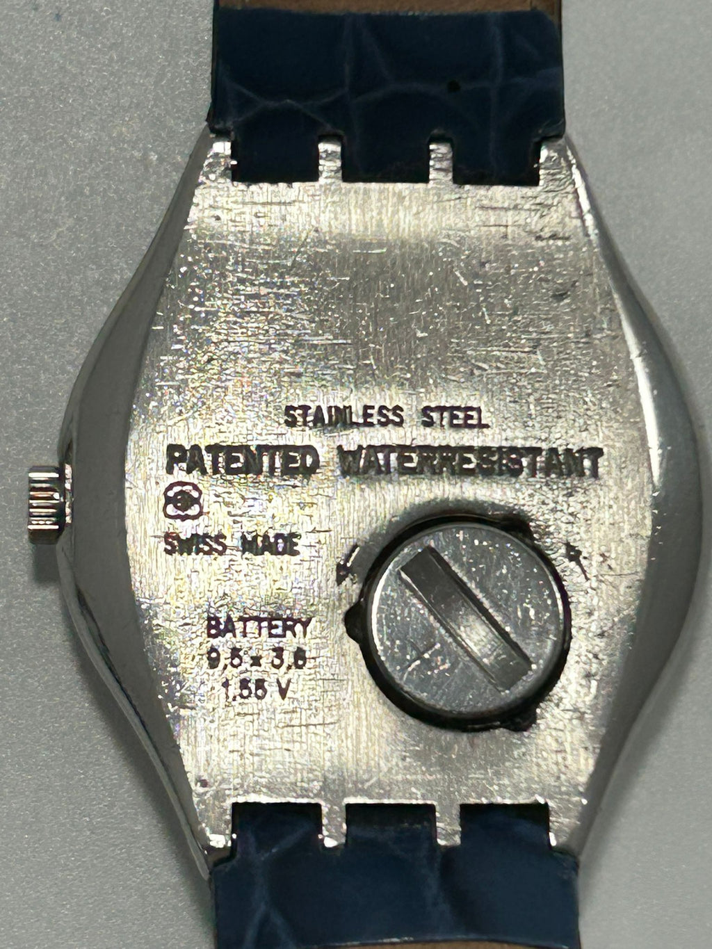 1993 Swatch Irony – Blue Dial, 37mm, Stainless Steel, Date