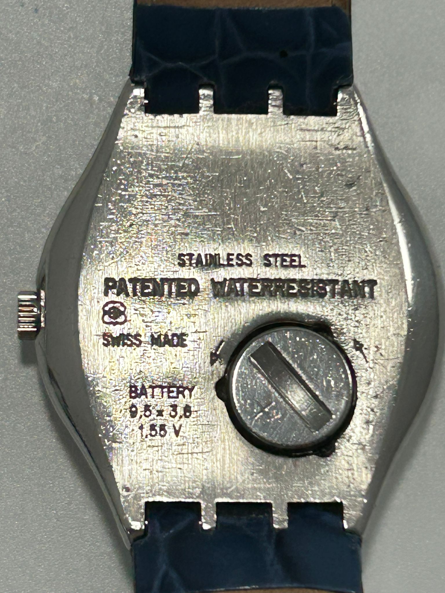 1993 Swatch Irony – Blue Dial, 37mm, Stainless Steel, Date