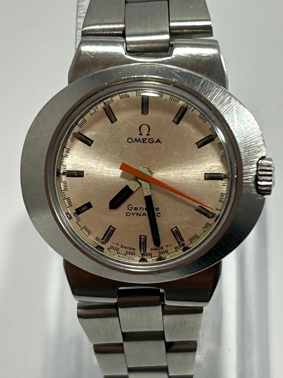 1970s Omega Genève Dynamic Unisex Automatic – Silver Dial, Integrated Bracelet