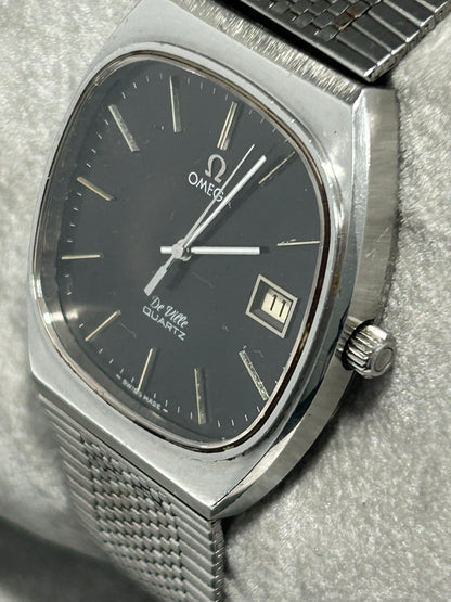 Vintage Omega De Ville Quartz Ref. 192.0035 – Cal. 1342 – Black Dial – Stainless Steel