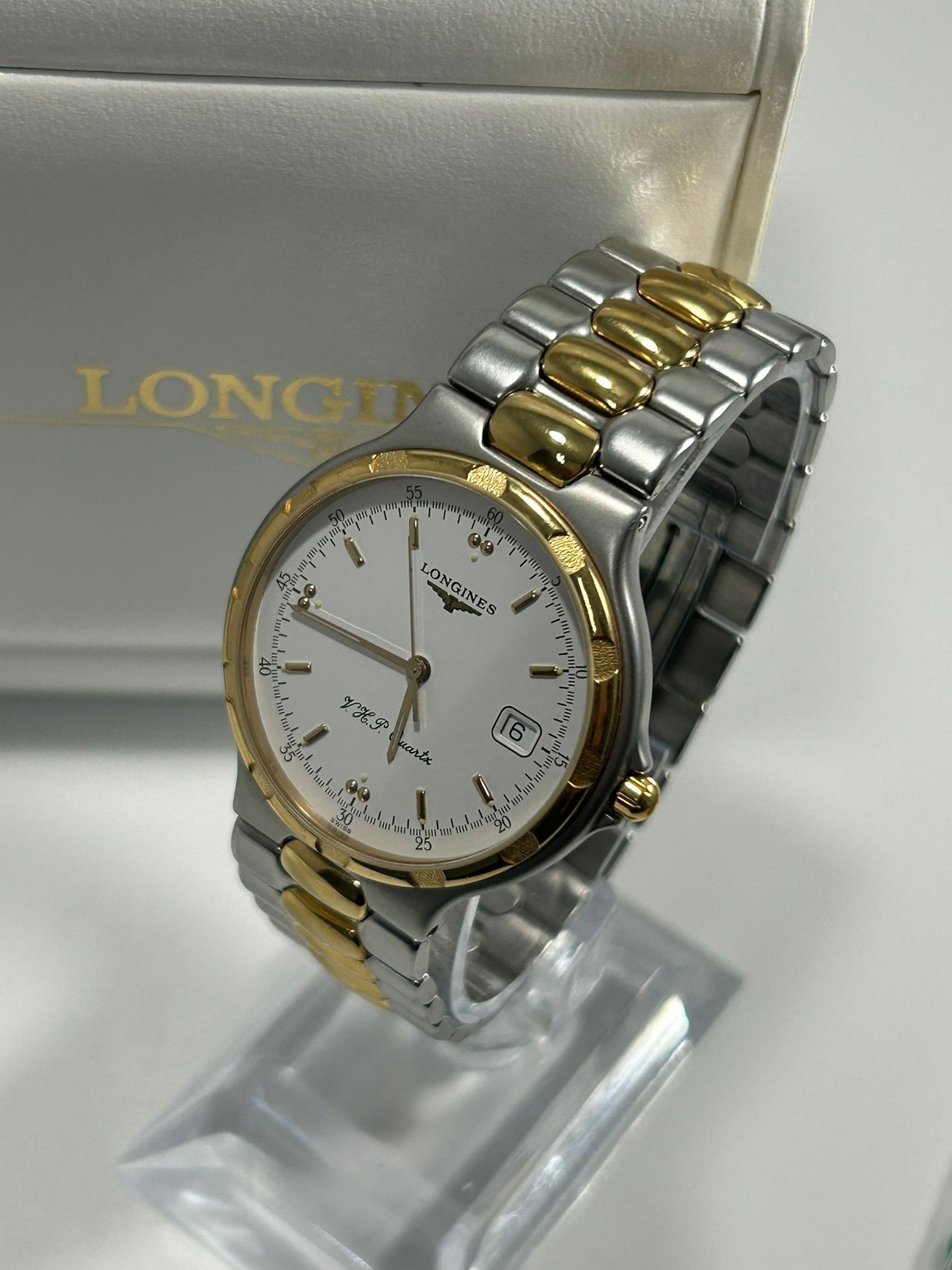 1995 Longines Conquest V.H.P Quartz Two-Tone Men’s Watch with Box & Papers