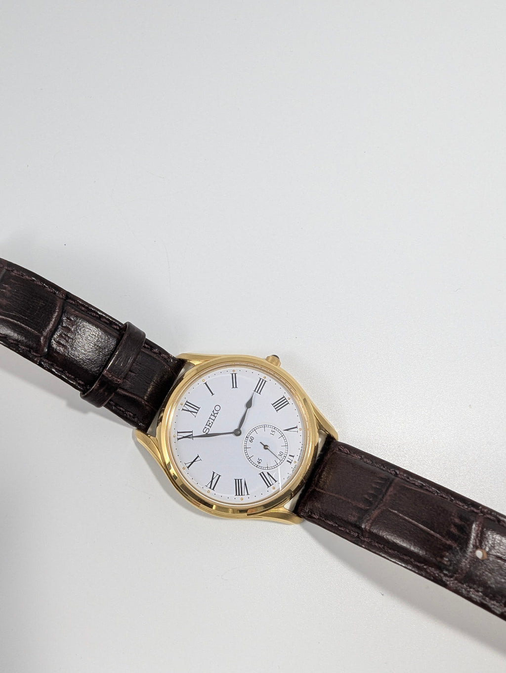 Seiko SRK050P1 Small Seconds Gold Dress Watch