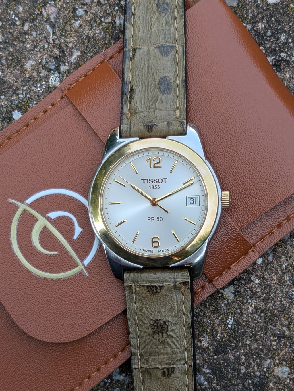 Tissot PR50 Two-Tone Vintage Dress Watch (Early 2000s)