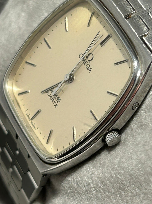 Omega De Ville 1980s Vintage Quartz Dress Watch – Cal.1336, 31mm, Original Bracelet