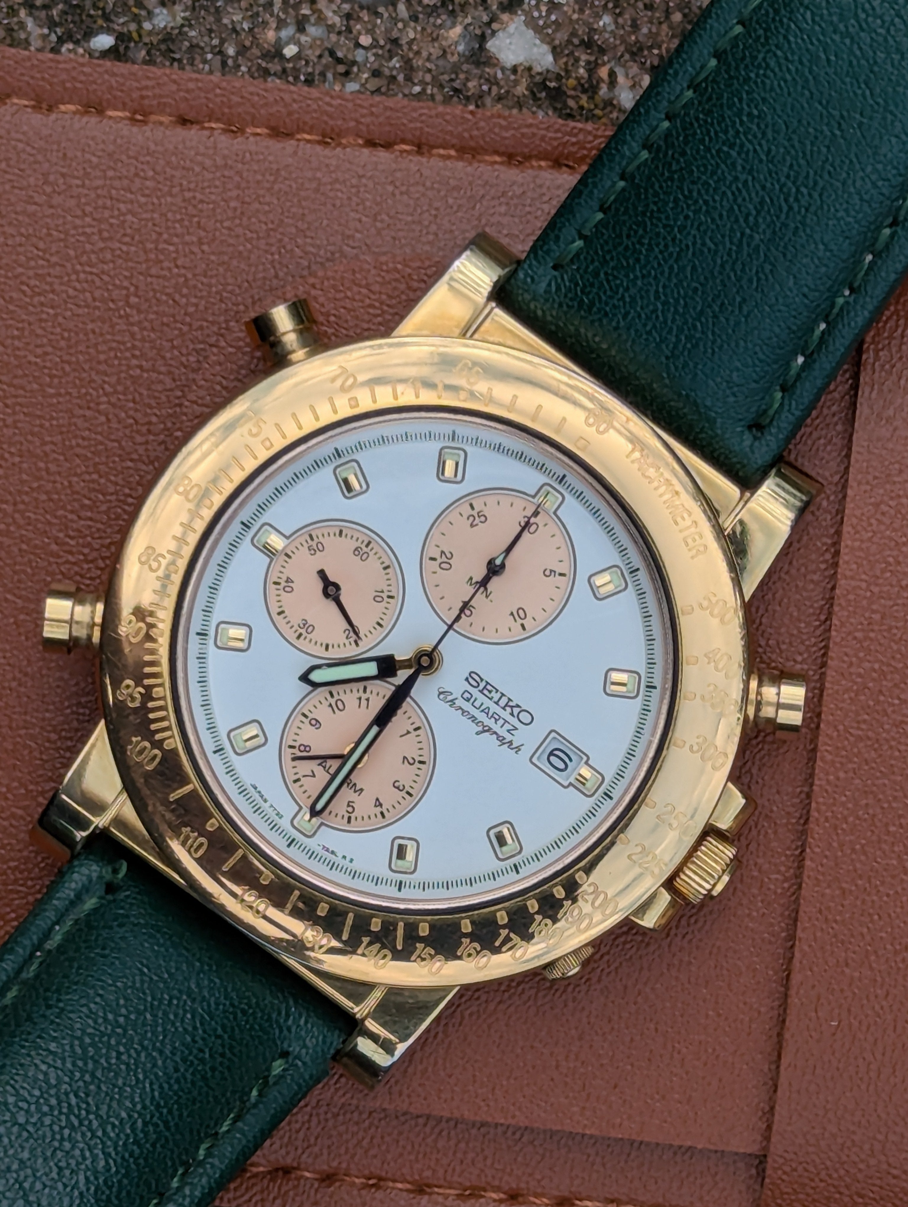 Seiko Gold-Tone Chronograph
