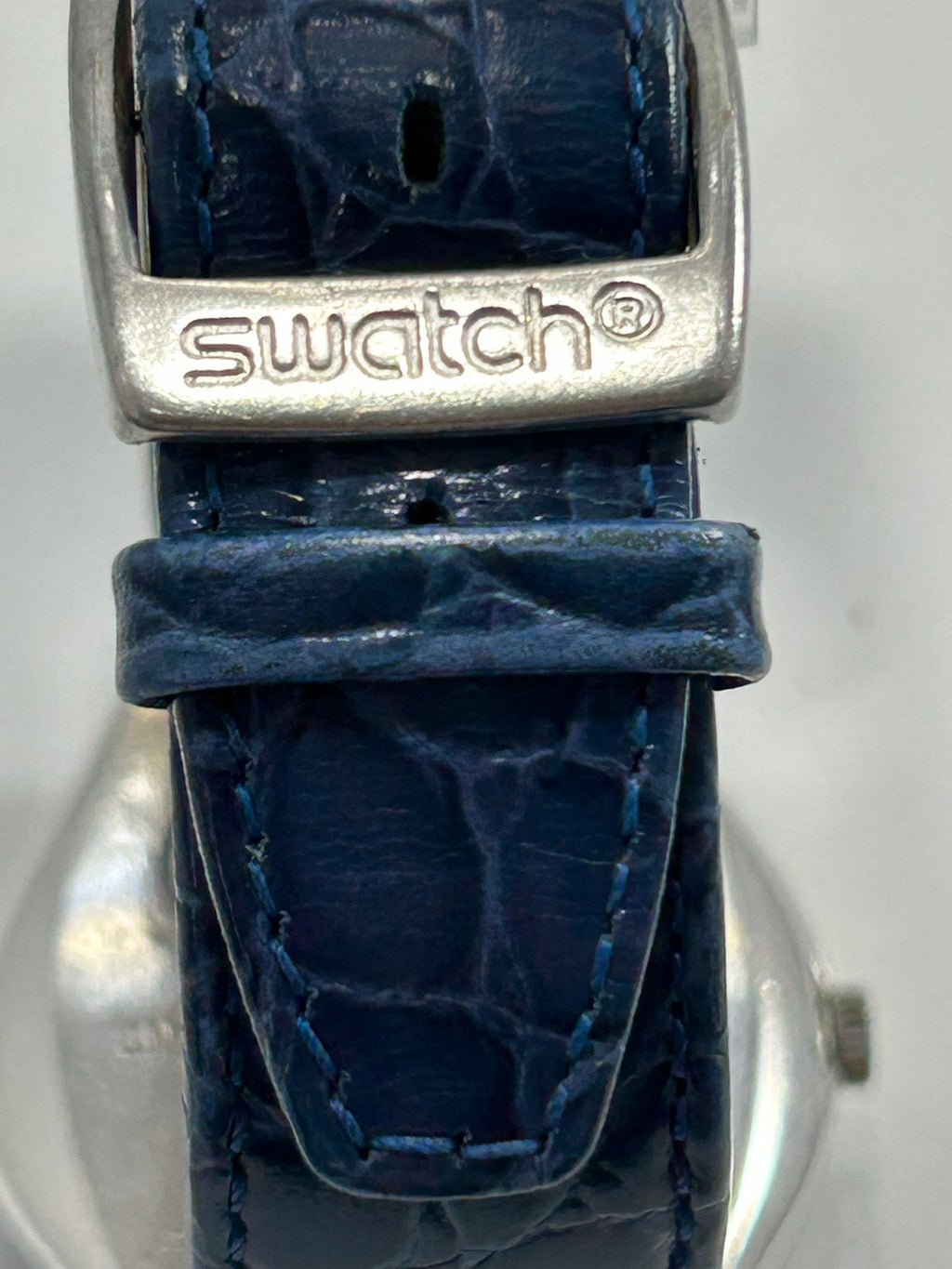 1993 Swatch Irony – Blue Dial, 37mm, Stainless Steel, Date