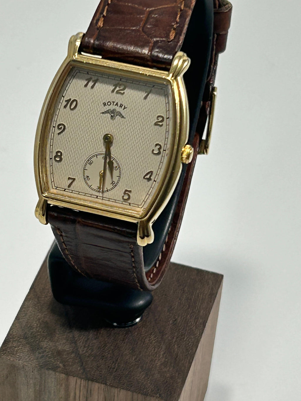 Rotary Small Seconds GS0706/22 - Champagne Textured Dial, Gold Tone, Anniversary Edition, Tonneau Case, Boxed