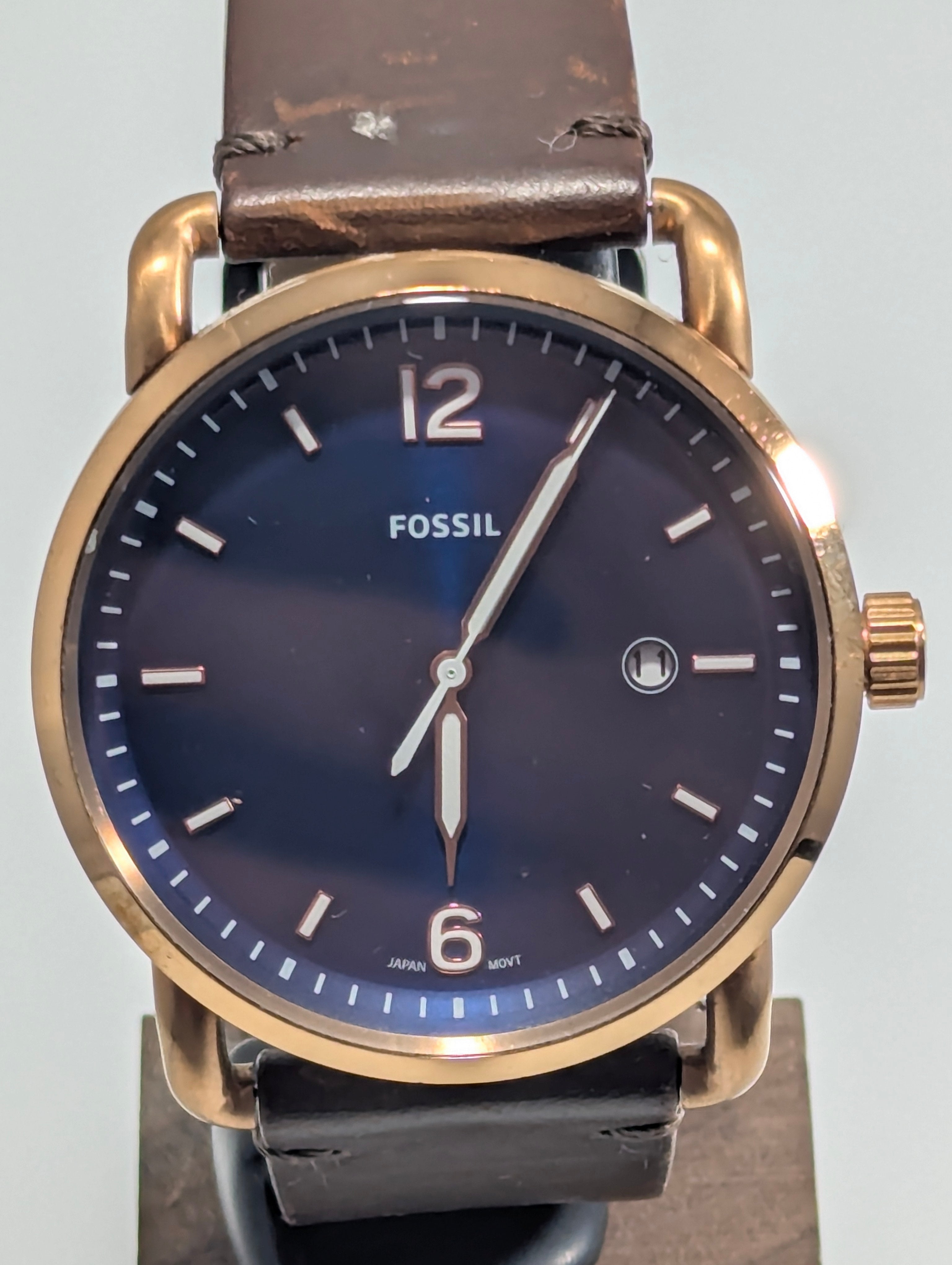 Fossil Commuter Blue Dial Watch