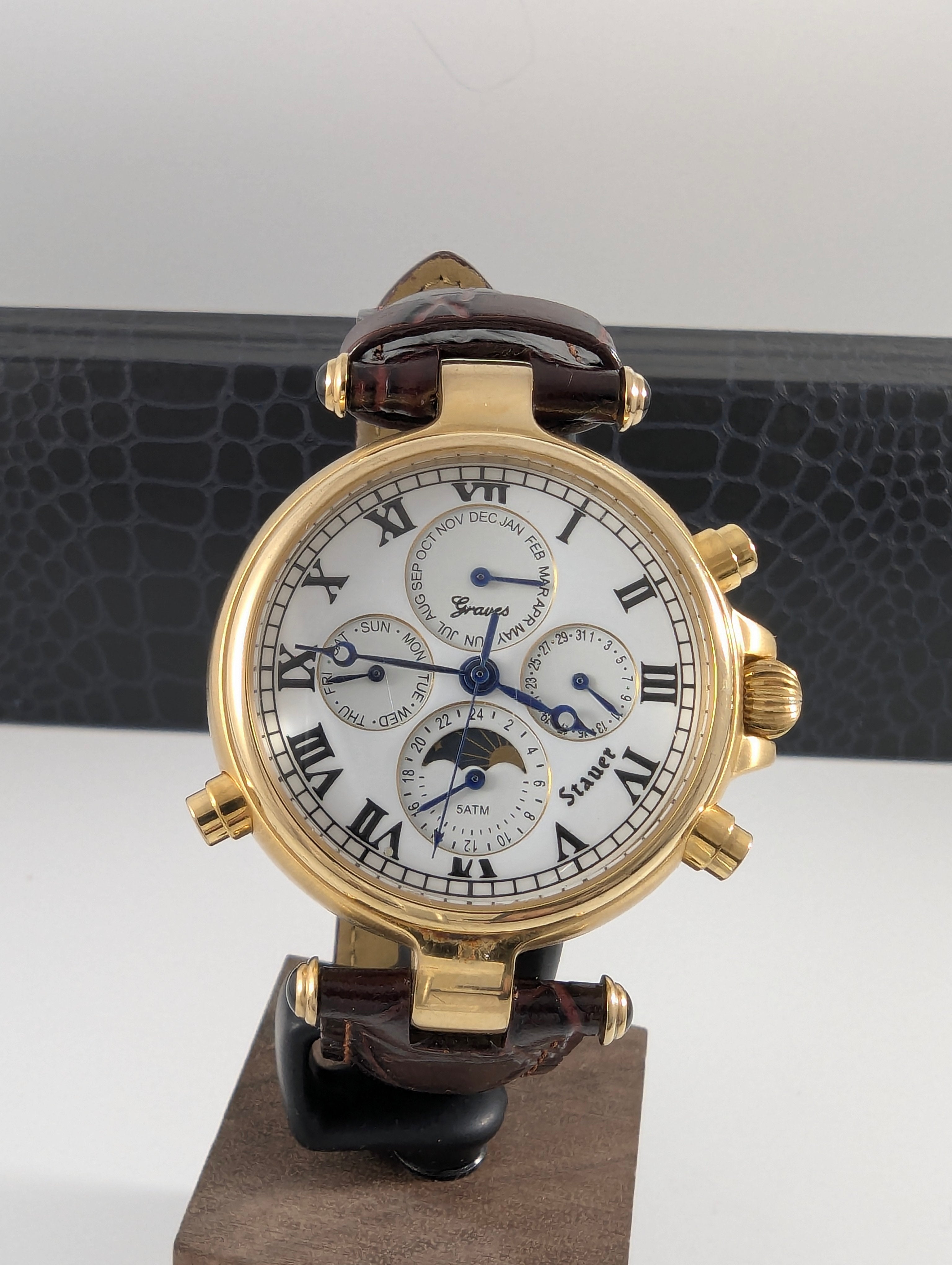 Stauer Graves Automatic Chronograph Moonphase Watch