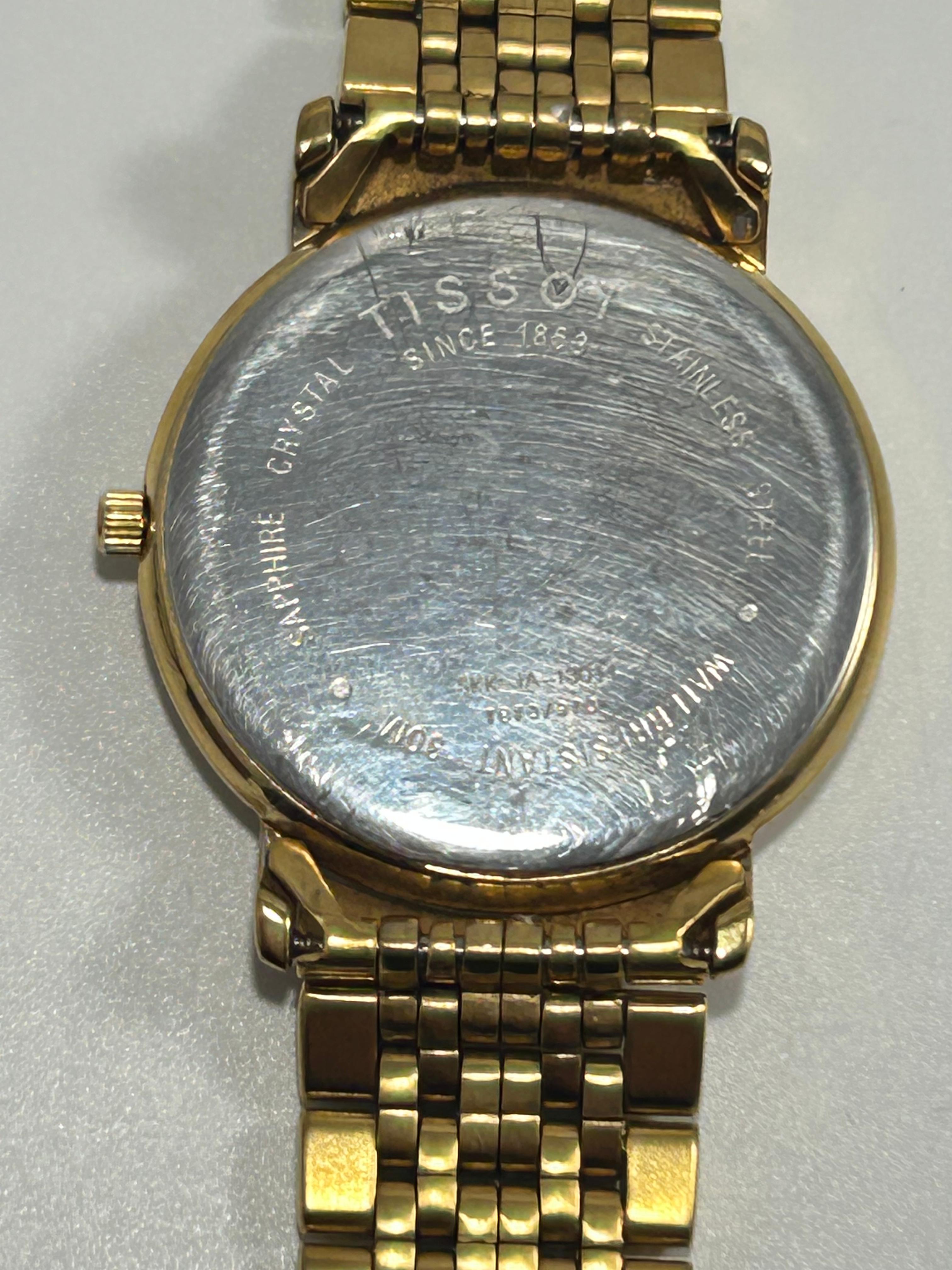 Tissot 1853 Classic Desire Men's Watch — Gold-Tone, Champagne Dial, Sapphire Crystal, Date