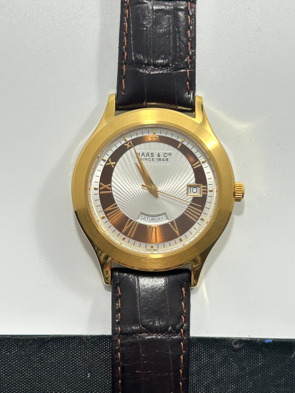 Haas & Cie Roman Numeral Day-Date Watch