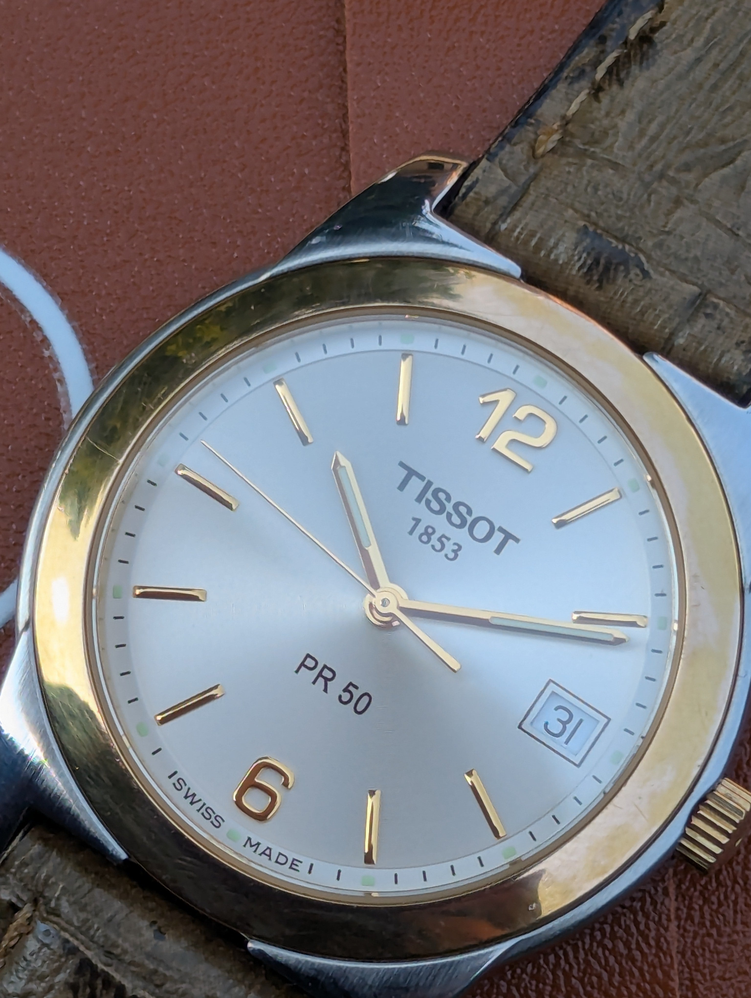 Tissot PR50 Two-Tone Vintage Dress Watch (Early 2000s)