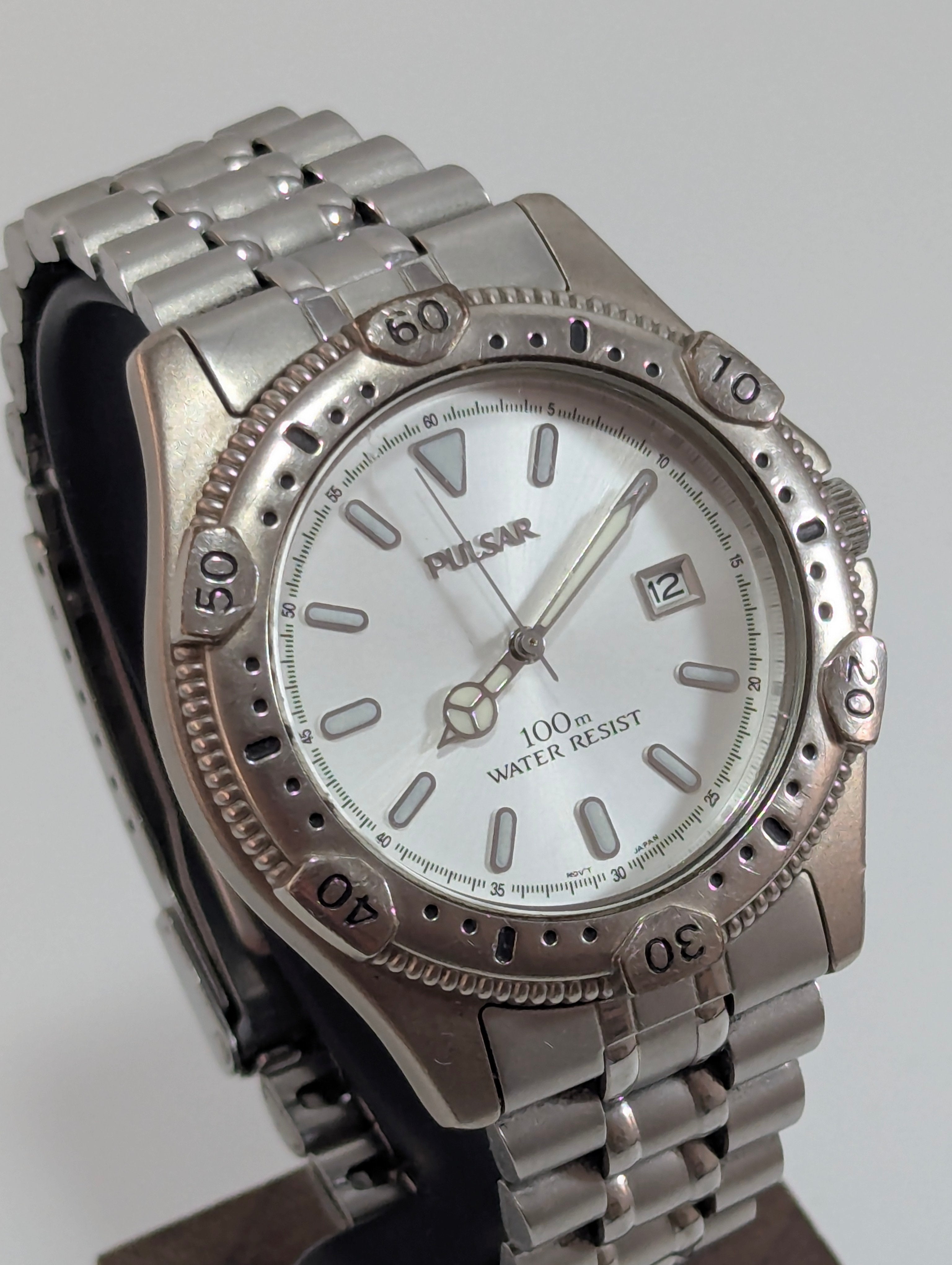 Pulsar Stainless Steel Diver-Style Watch