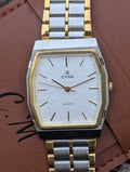 Cyma Le Locle White Textured Dial Dress Watch Quartz