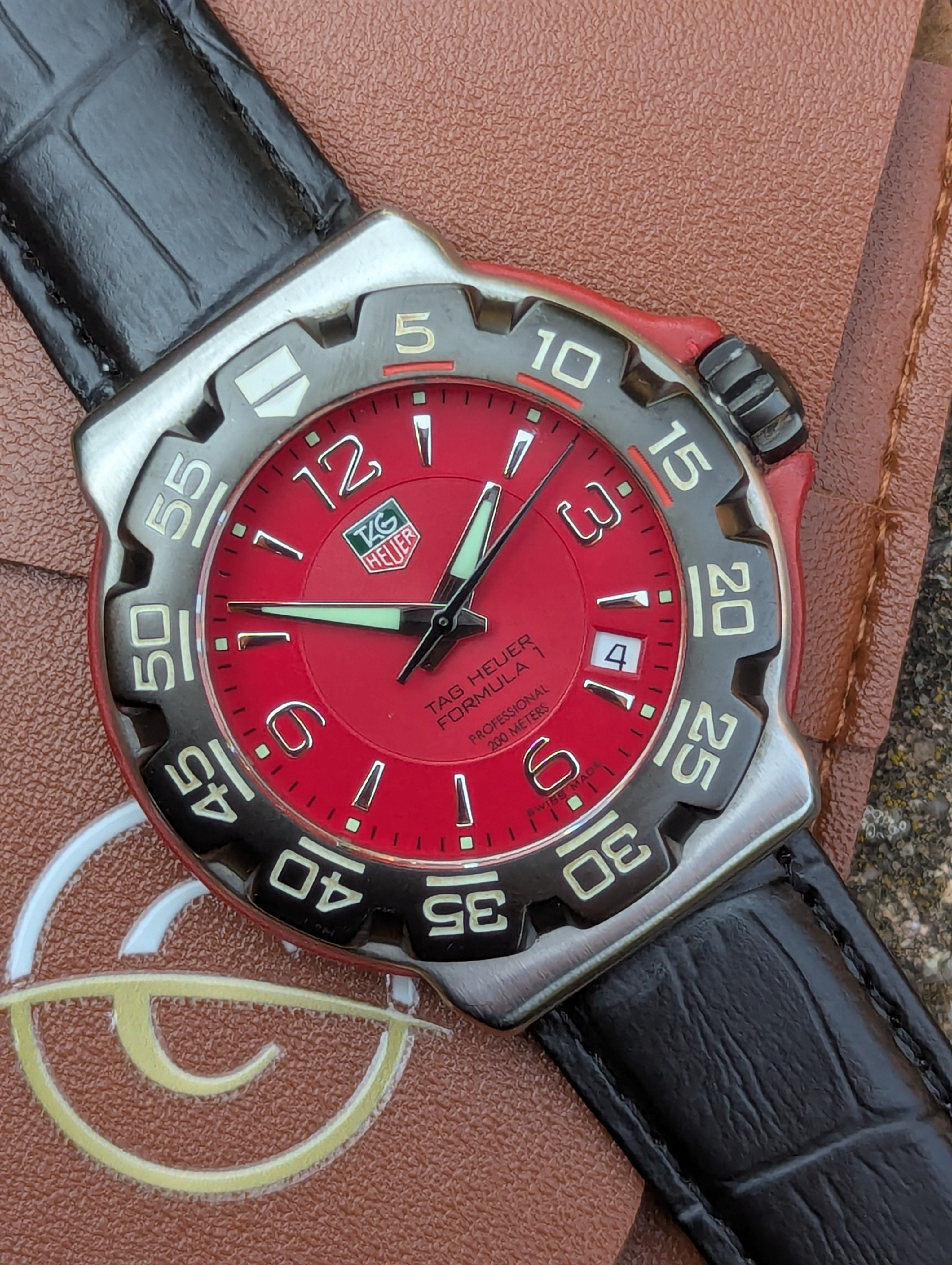 TAG Heuer Formula 1 WAC1113-0 Red Dial Quartz Watch