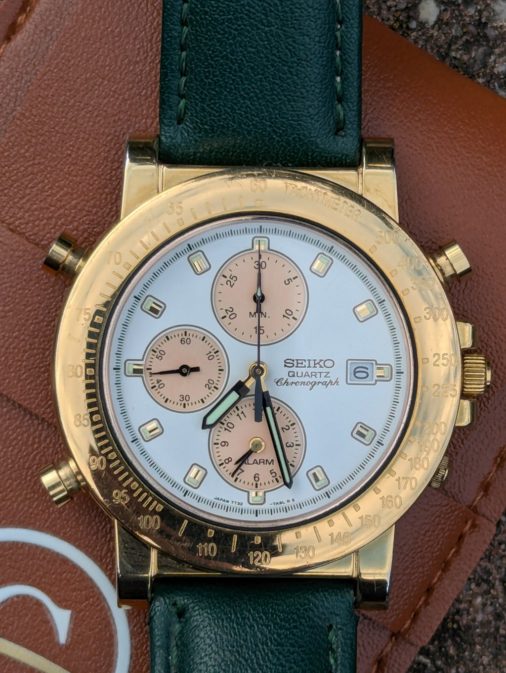 Seiko Gold-Tone Chronograph