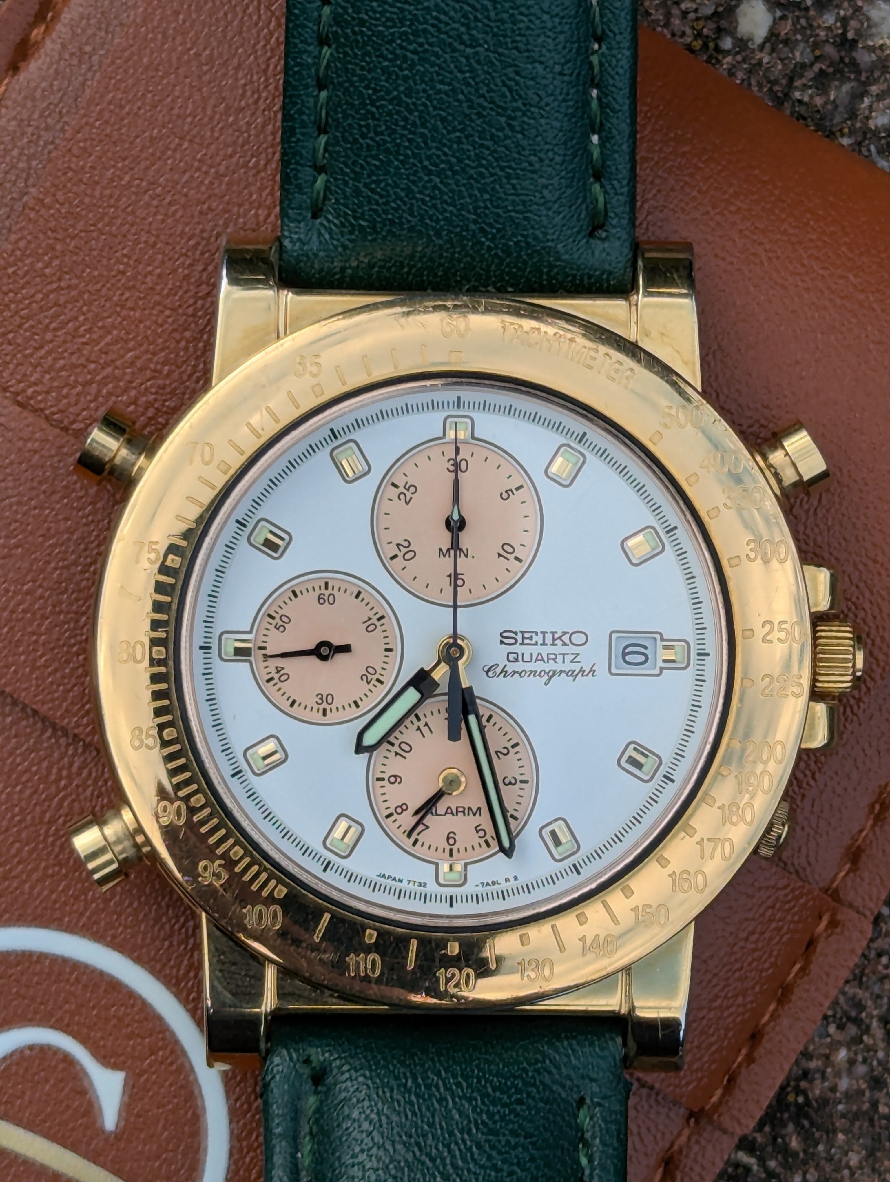 Seiko Gold-Tone Chronograph